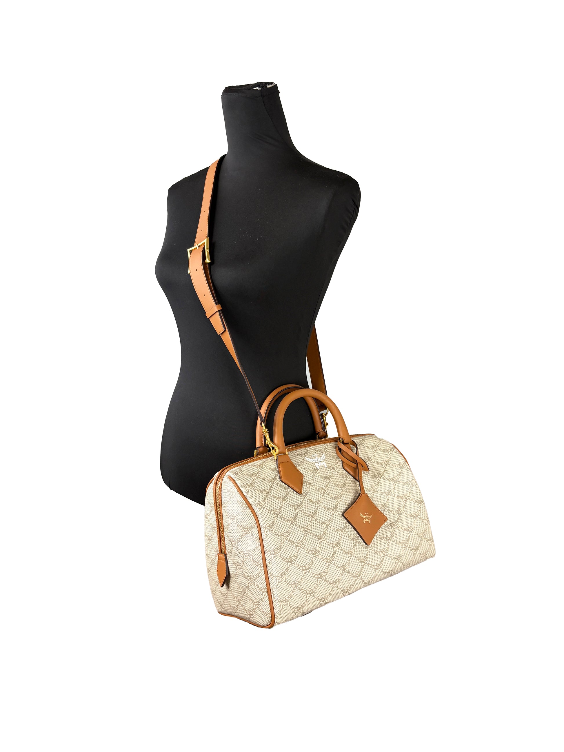 MCM Boston Himmel Duffle Satchel Crossbody