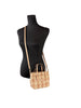 Coach Mini City Gingham Straw Tote Crossbody Bag