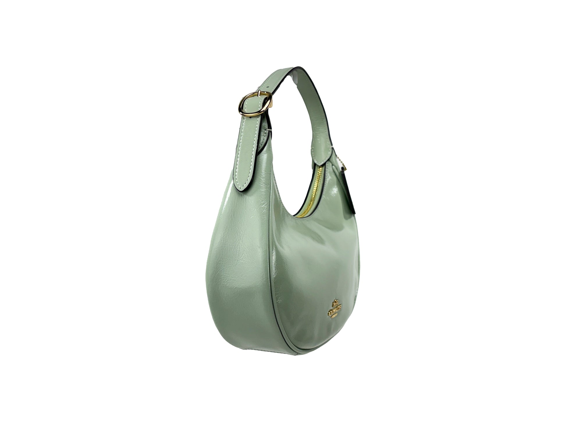 Coach Emily Glazed Leather Shoulder Bag