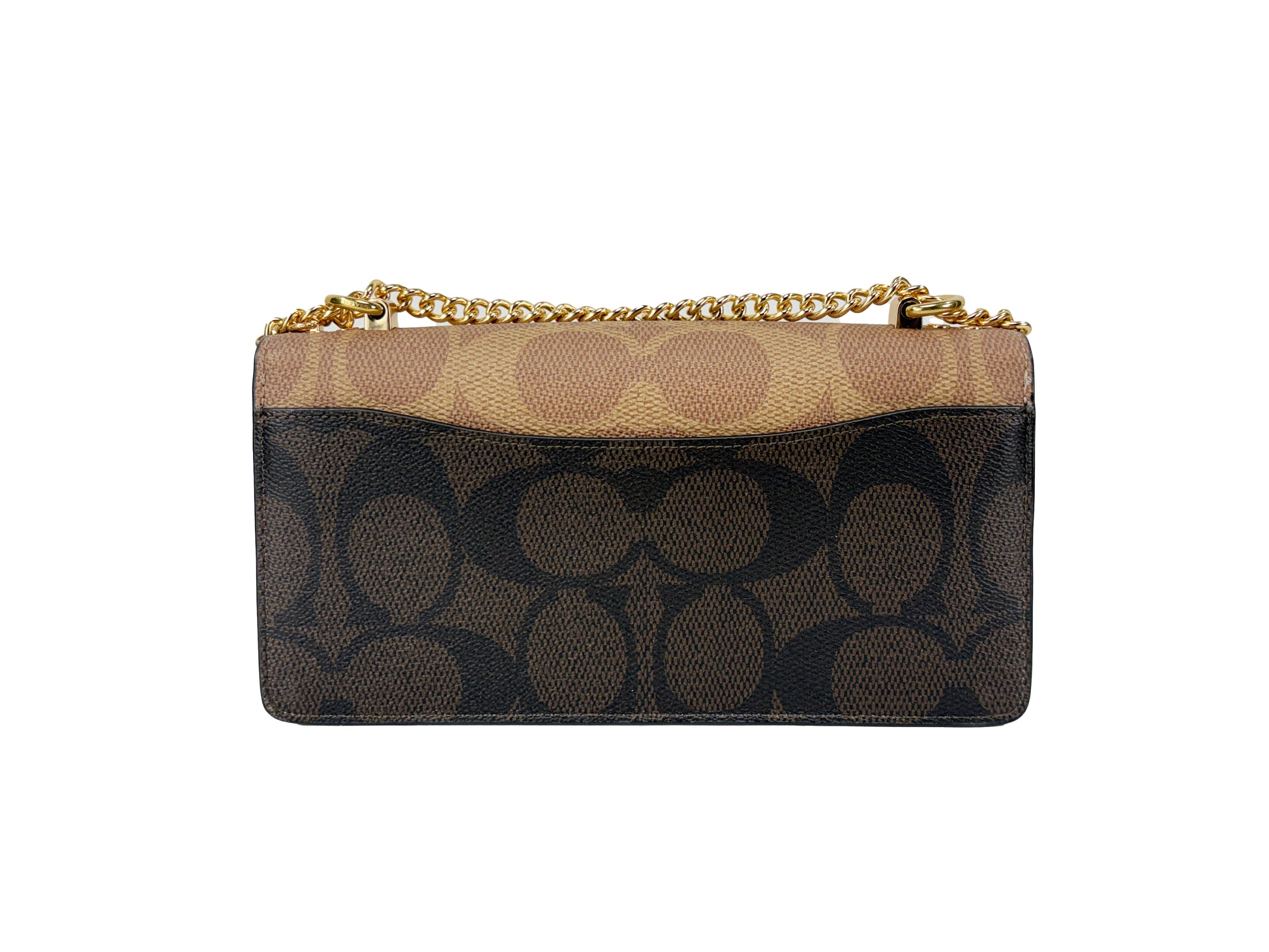Coach Signature Block Klare Envelope Crossbody Bag