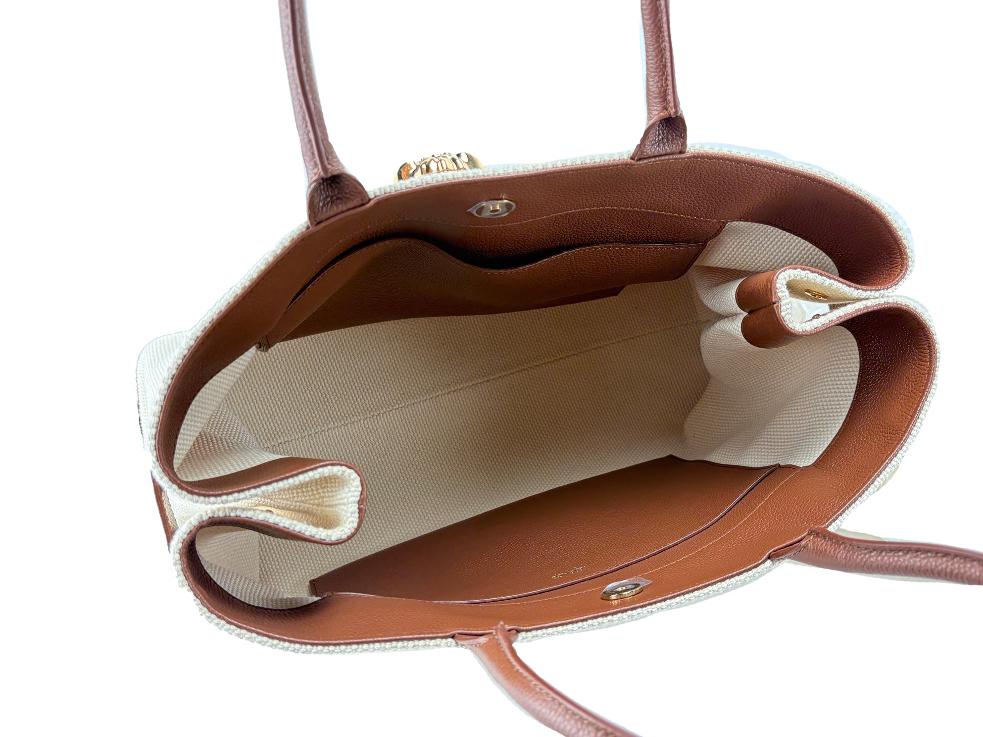 Versace Medusa Large Canvas Belt Large Tote Bag