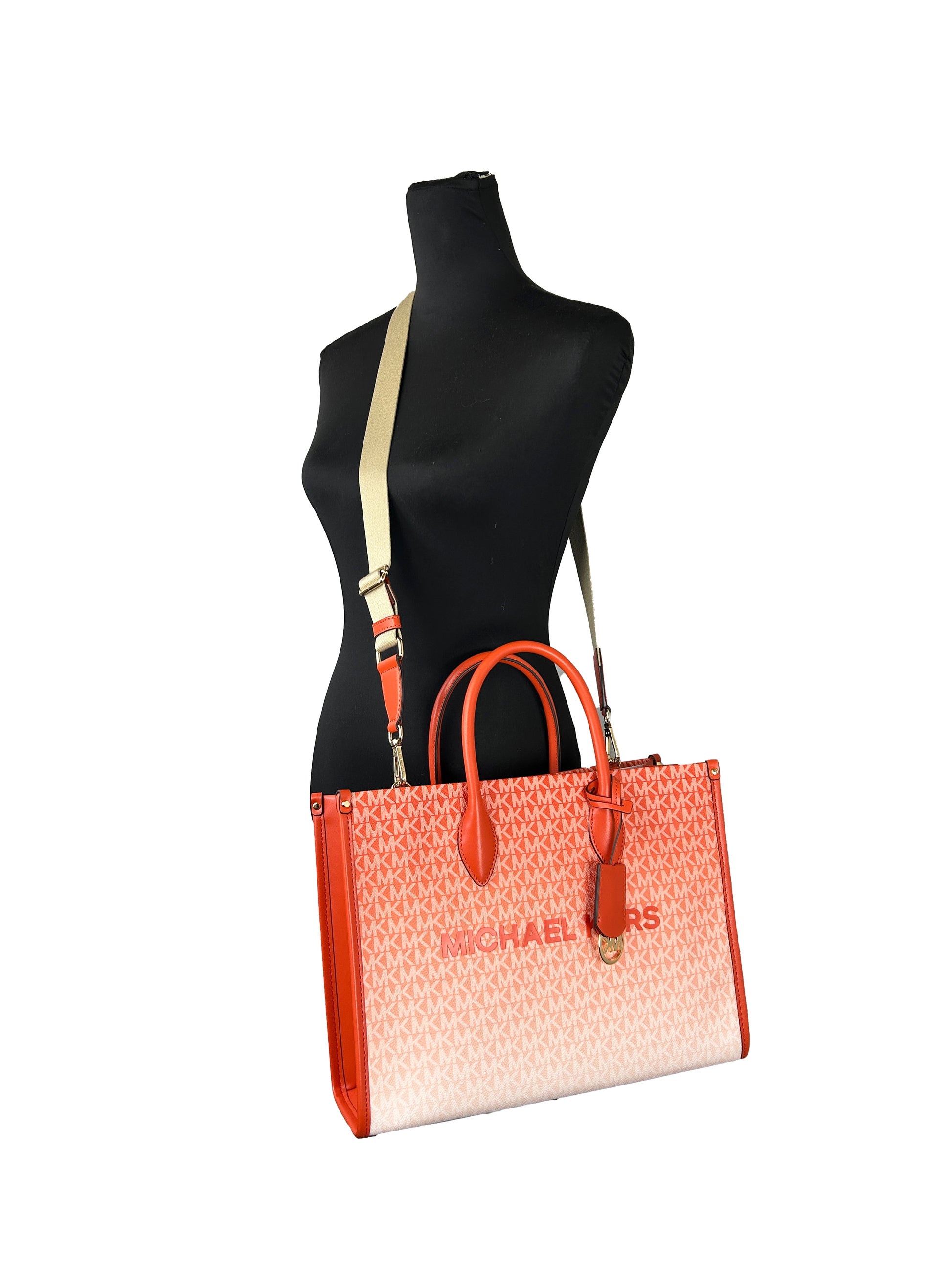 Michael Kors Mirella Medium Signature Crossbody Tote Bag