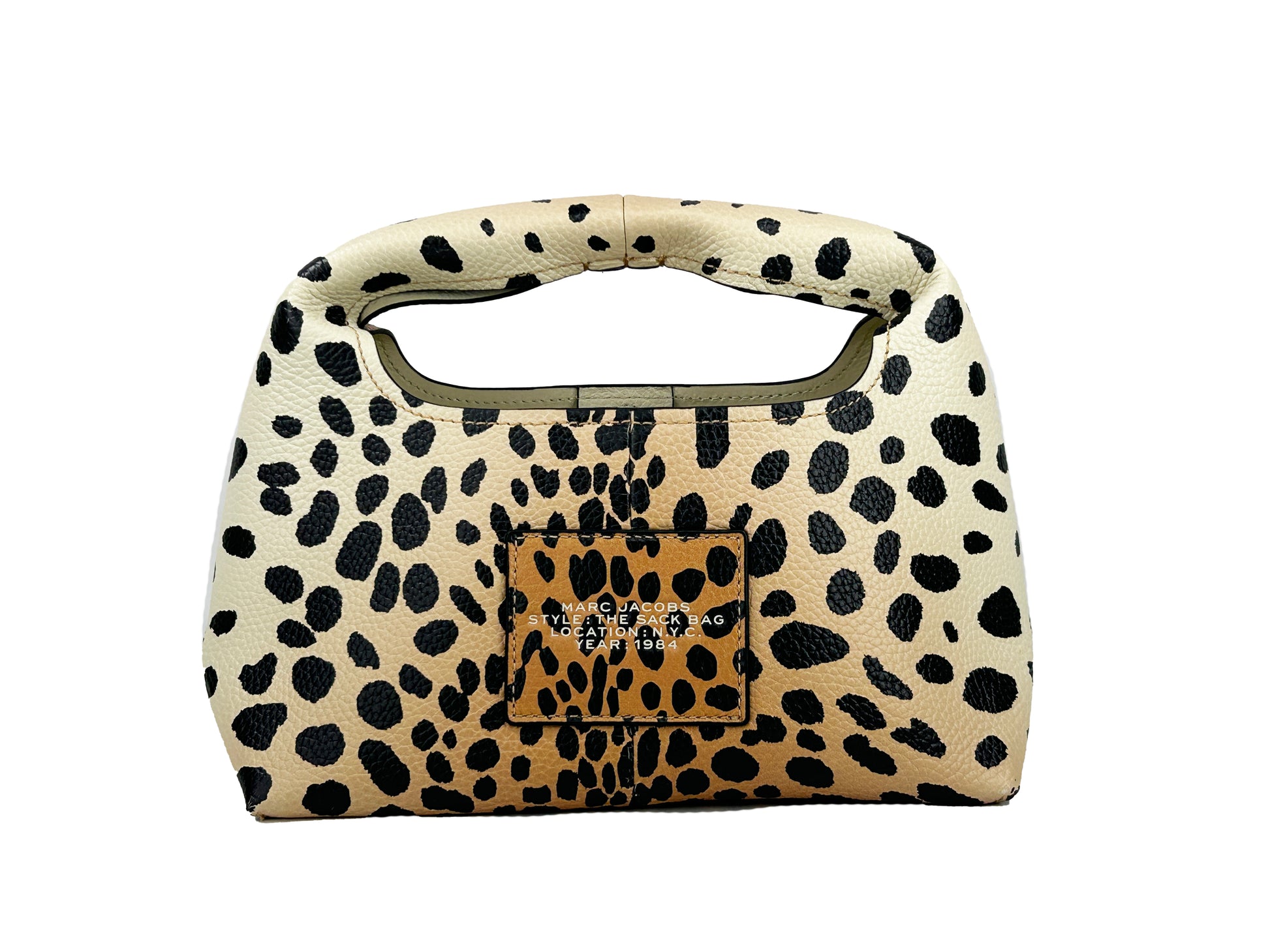 Marc Jacobs The Mini Sack Bag Cheetah Leather Purse