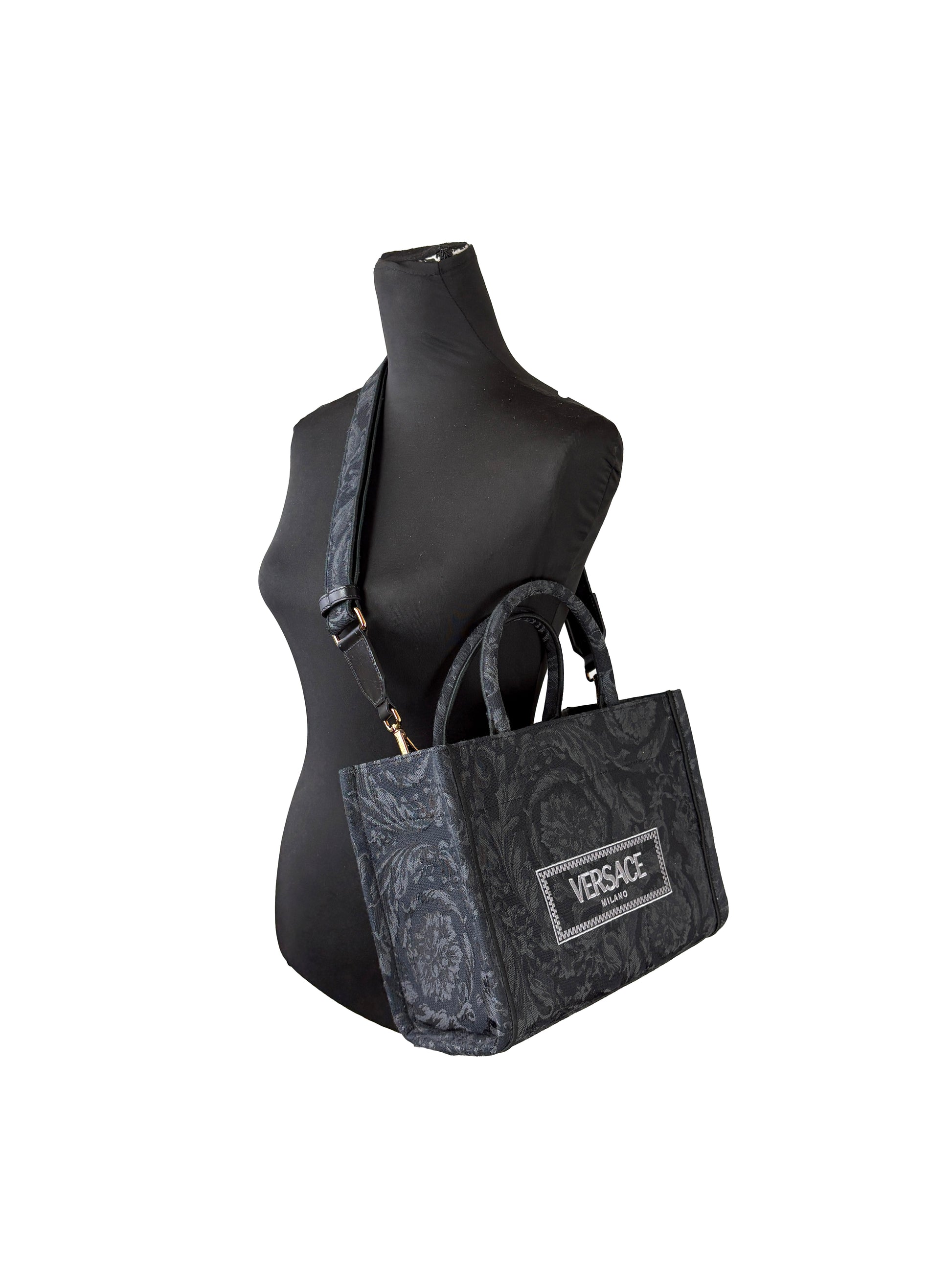Versace Athena Barocco Tote Crossbody Bag