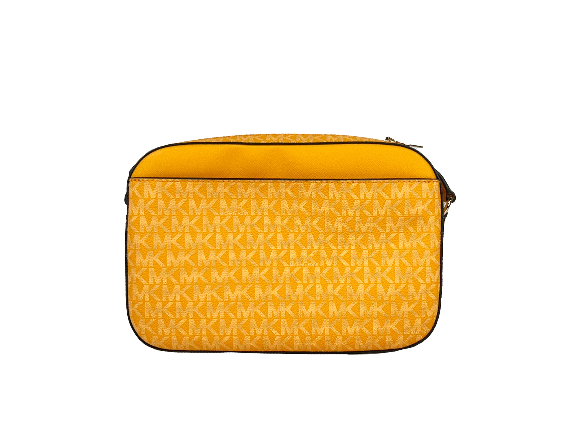Michael Kors East West Leather Zip Chain Crossbody Bag