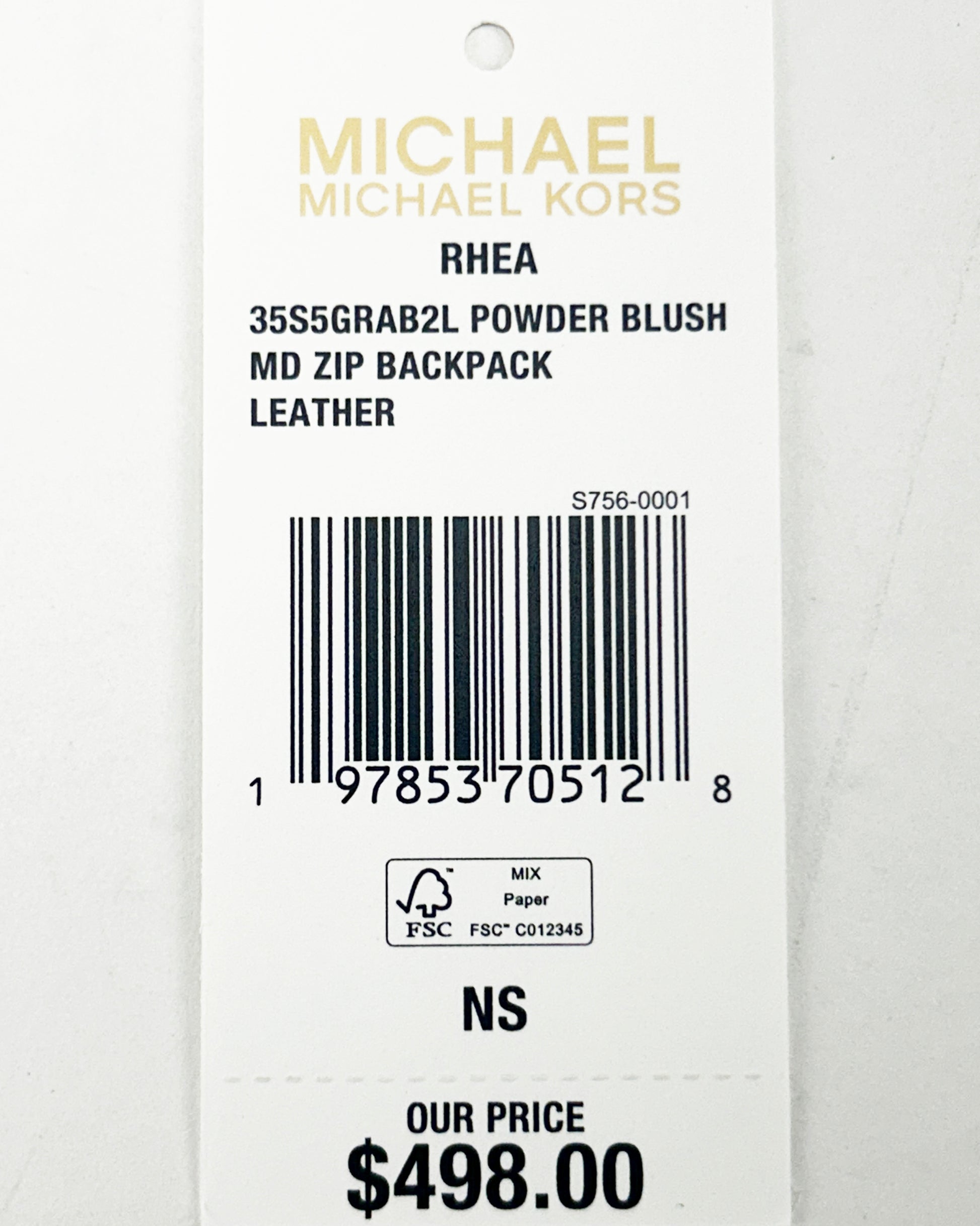 Michael Kors Rhea Medium PVC Backpack Bookbag