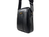 Versace Black Leather Greca Crossbody Bag