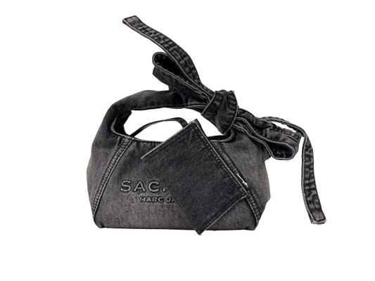 Marc Jacobs The Bow Denim Sack Bag Purse