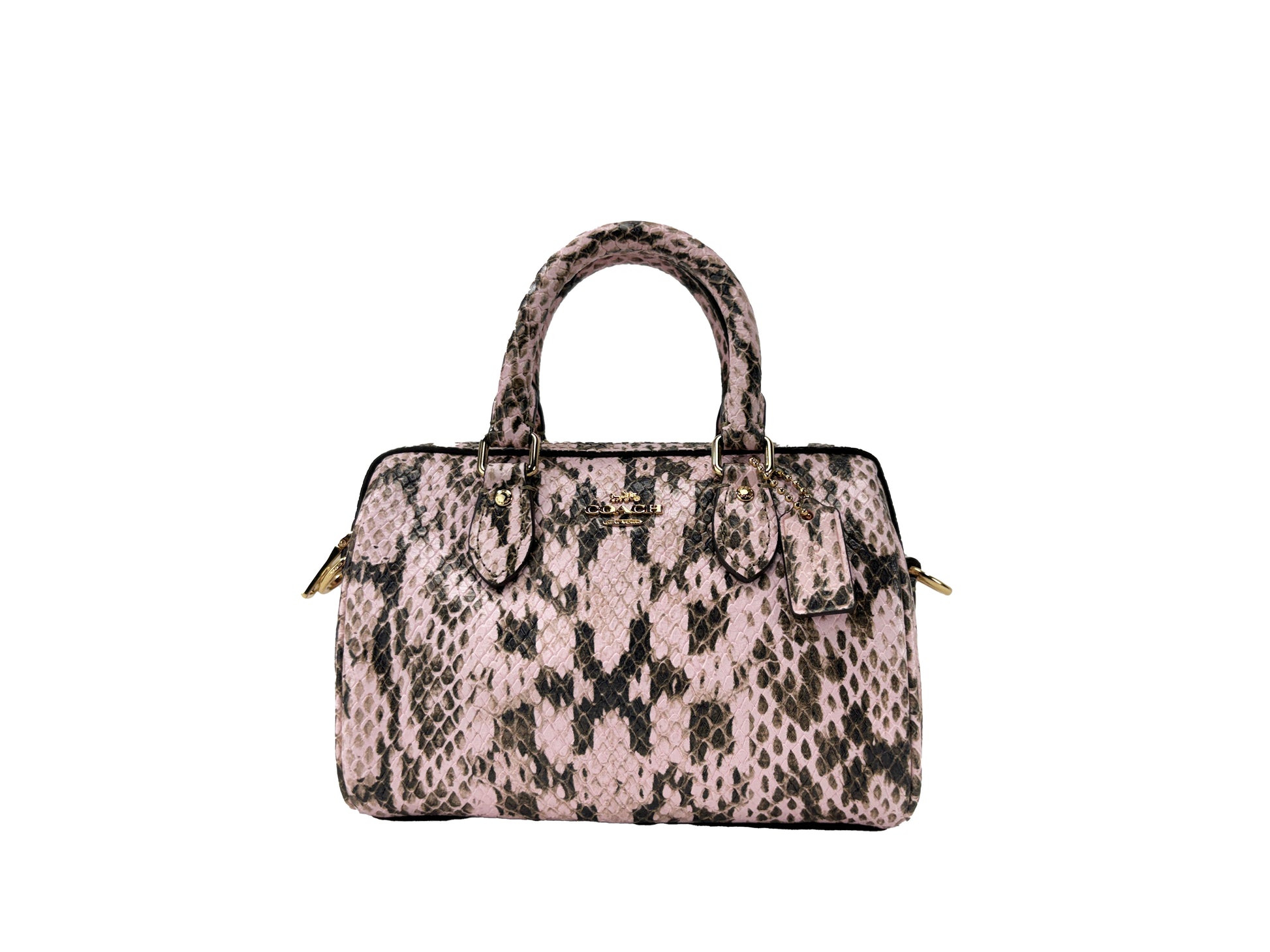 Coach Mini Rowan Snake Skin Crossbody Bag