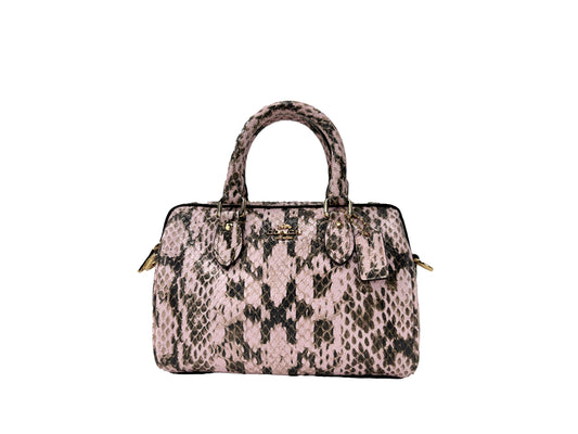 Coach Mini Rowan Snake Skin Crossbody Bag