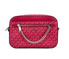 Michael Kors East West Leather Zip Chain Crossbody Bag
