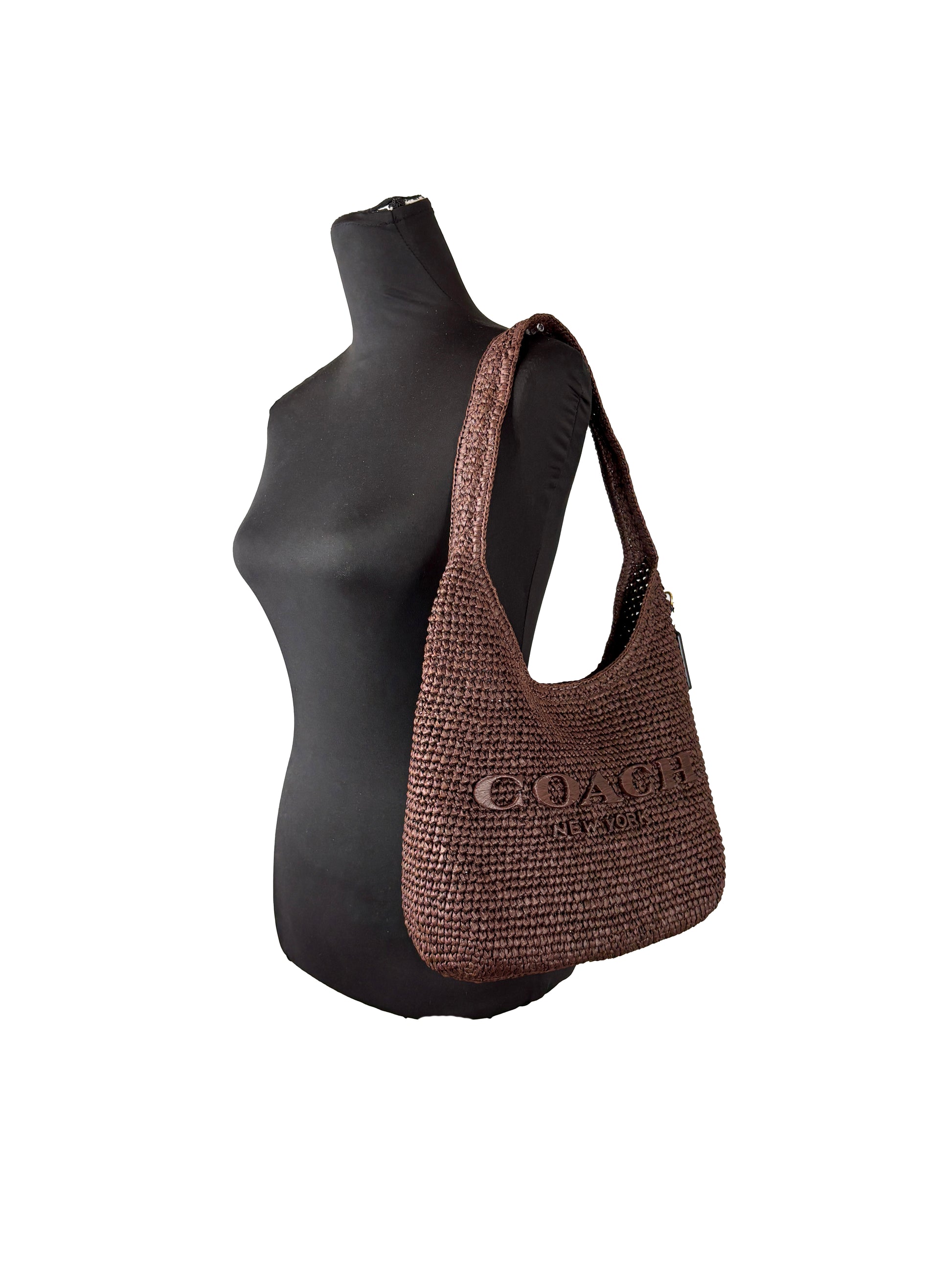 Coach Straw Brooklyn Shoulder Bag 28