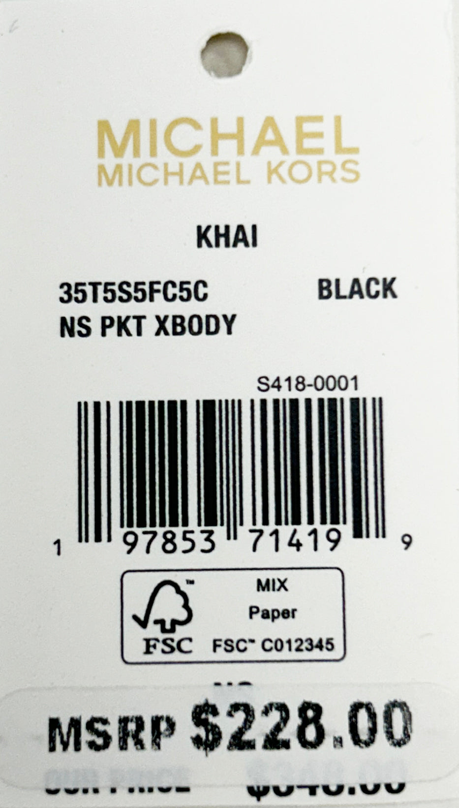 Michael Kors Khai North South Pocket Crossbody Bag