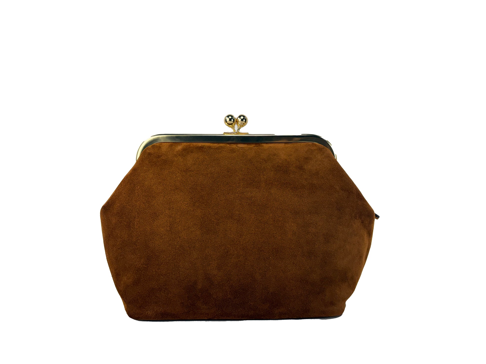 Coach Kisslock Frame 27 Suede Bag