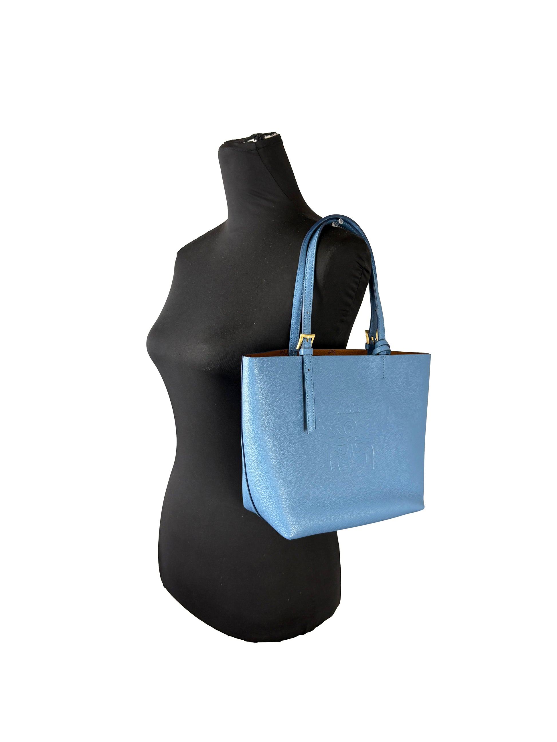 MCM Mini Himmel Leather Tote Bag