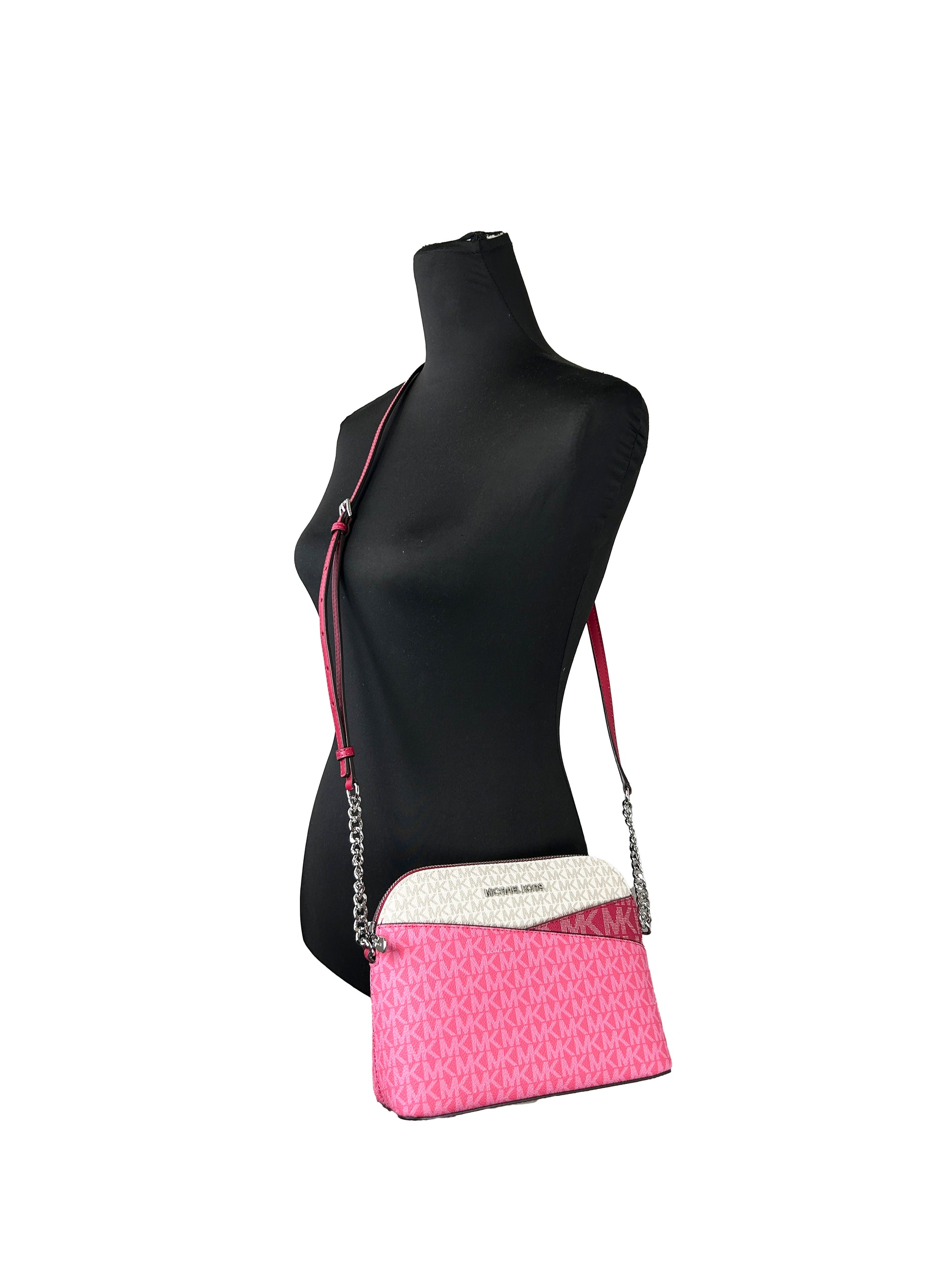 Michael Kors Jet Set Medium X Dome PVC Crossbody Bag