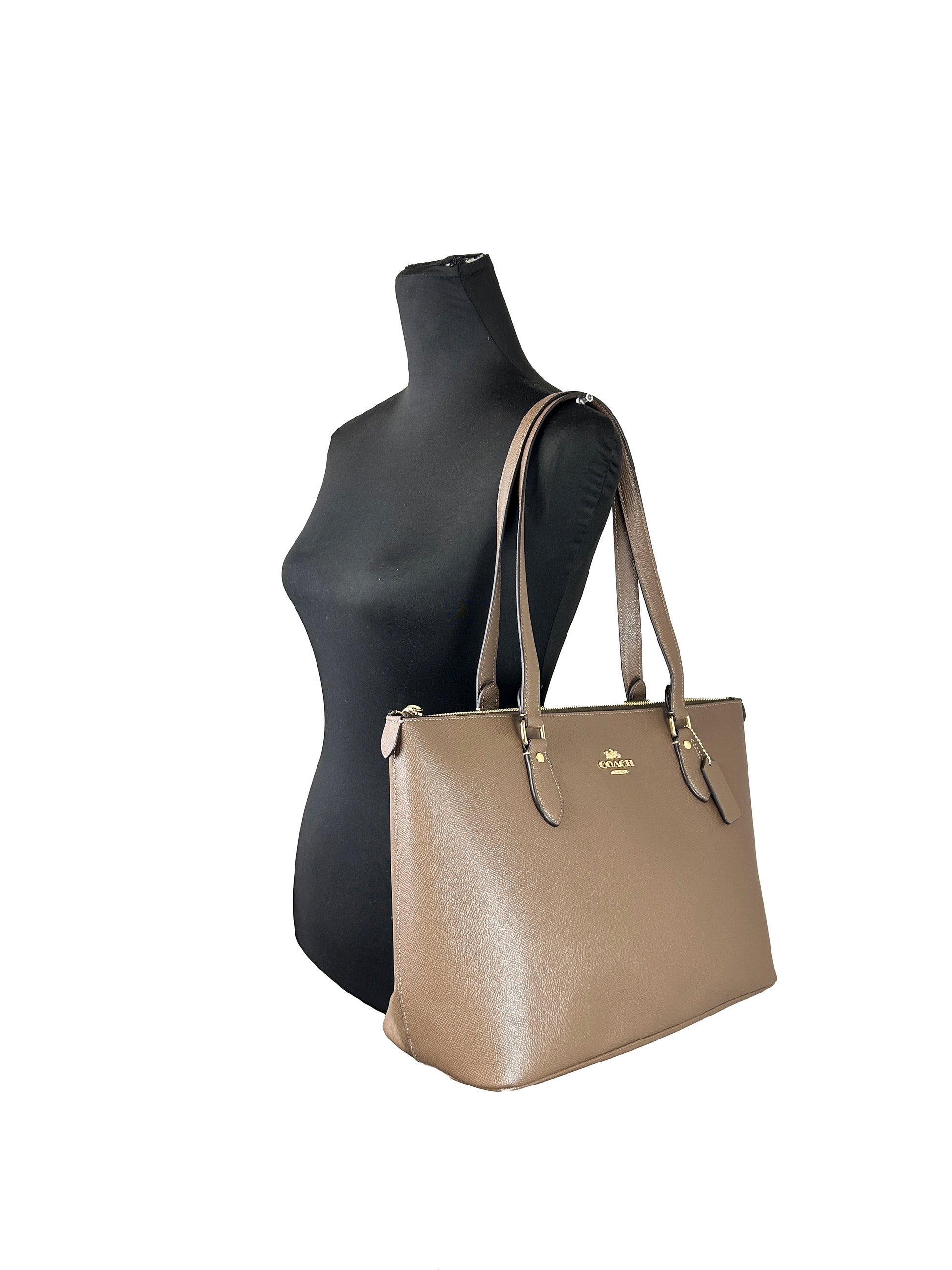 Coach Leather Gallery Zip Tote Bag
