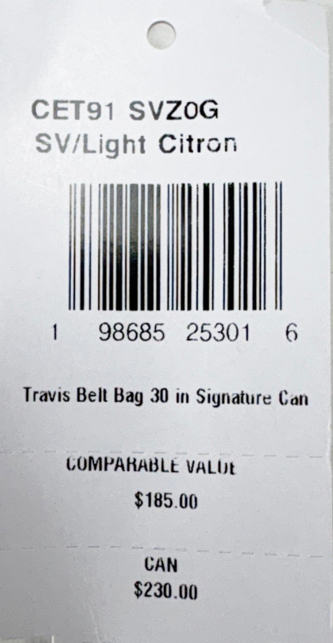 Coach Travis 30 Signature Fanny Belt Bag