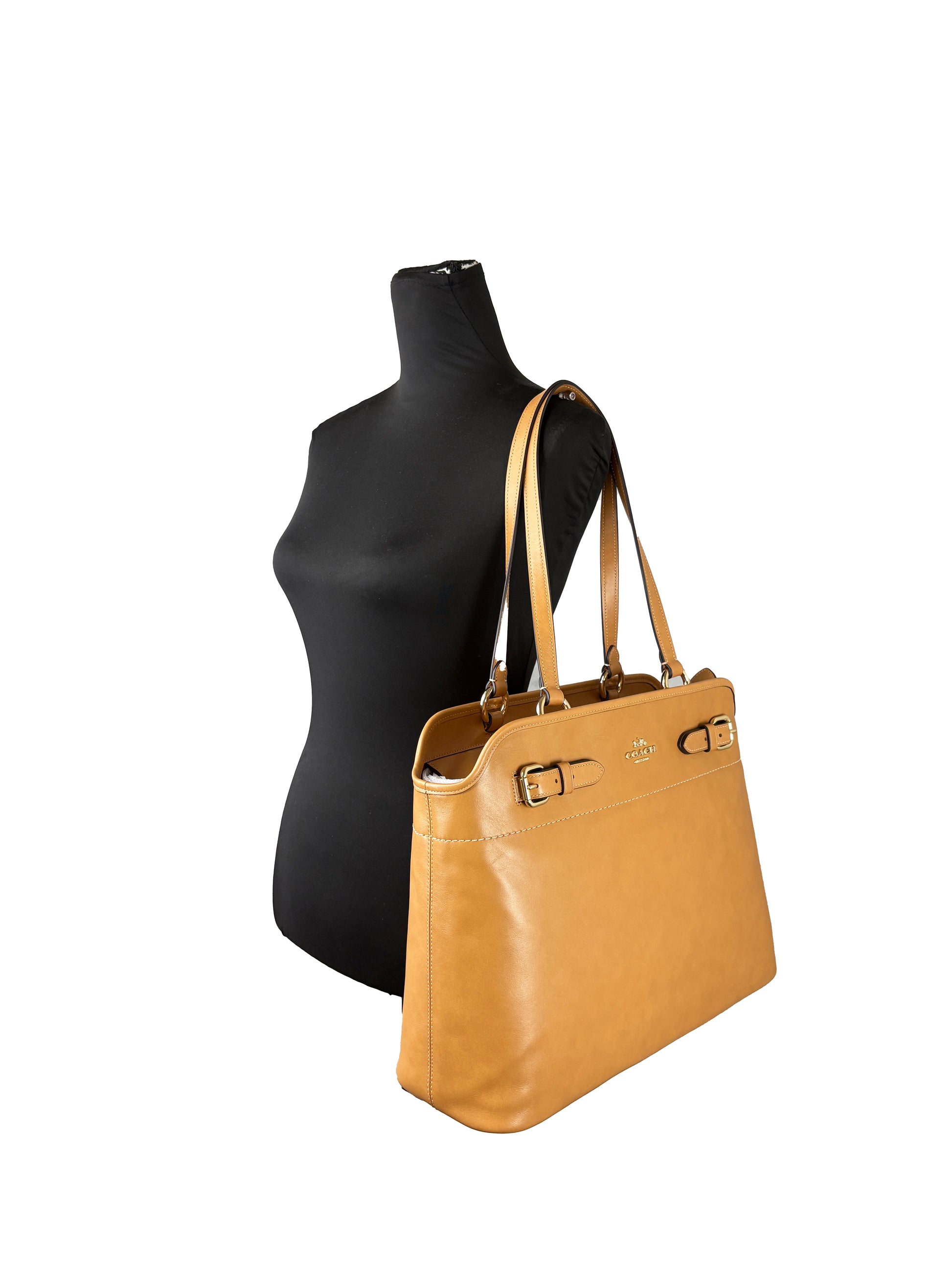 Coach Easton Brown Leather Tote Bag