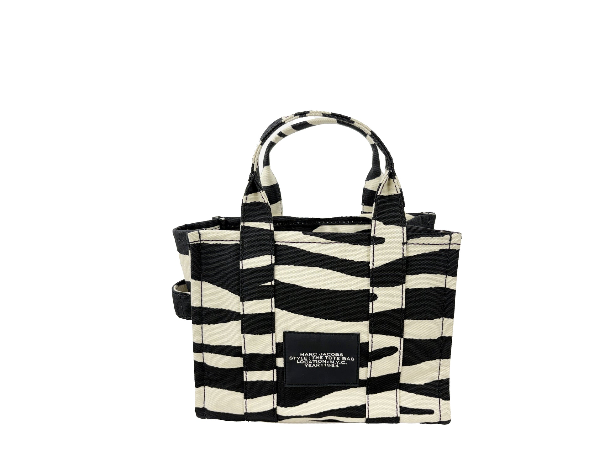 Marc Jacobs The Tote Bag Small Zebra Canvas Crossbody