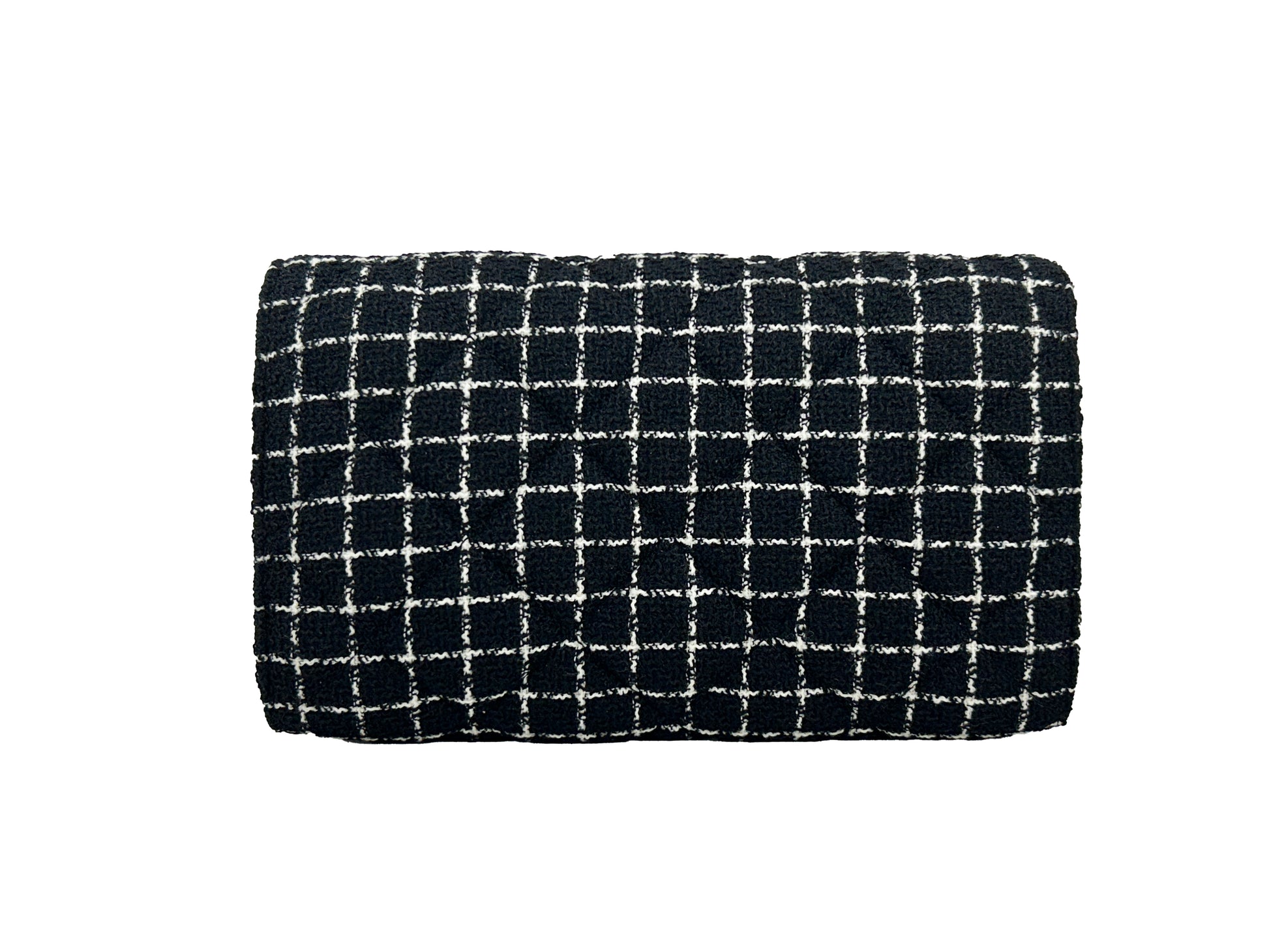 Versace Wallet on a Chain Fabric Black Crossbody Bag