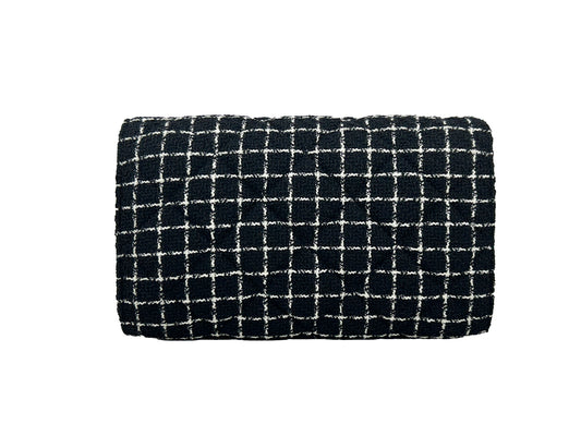 Versace Wallet on a Chain Fabric Black Crossbody Bag