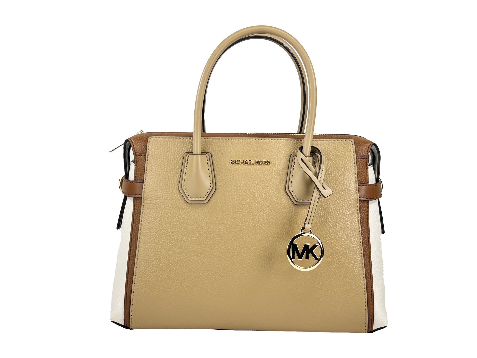 Michael Kors Mercer Medium Belted Satchel Crossbody Bag