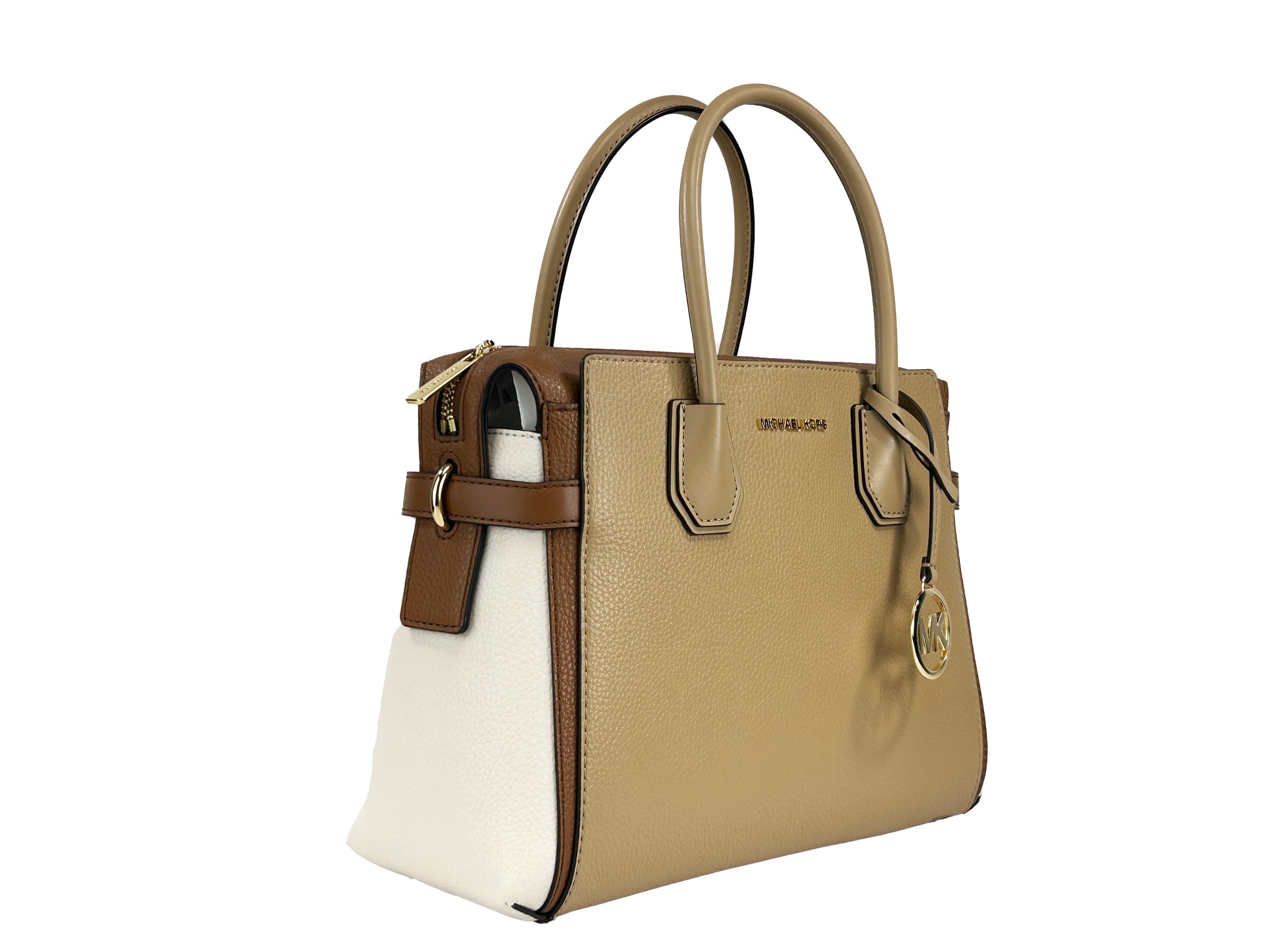 Michael Kors Mercer Medium Belted Satchel Crossbody Bag