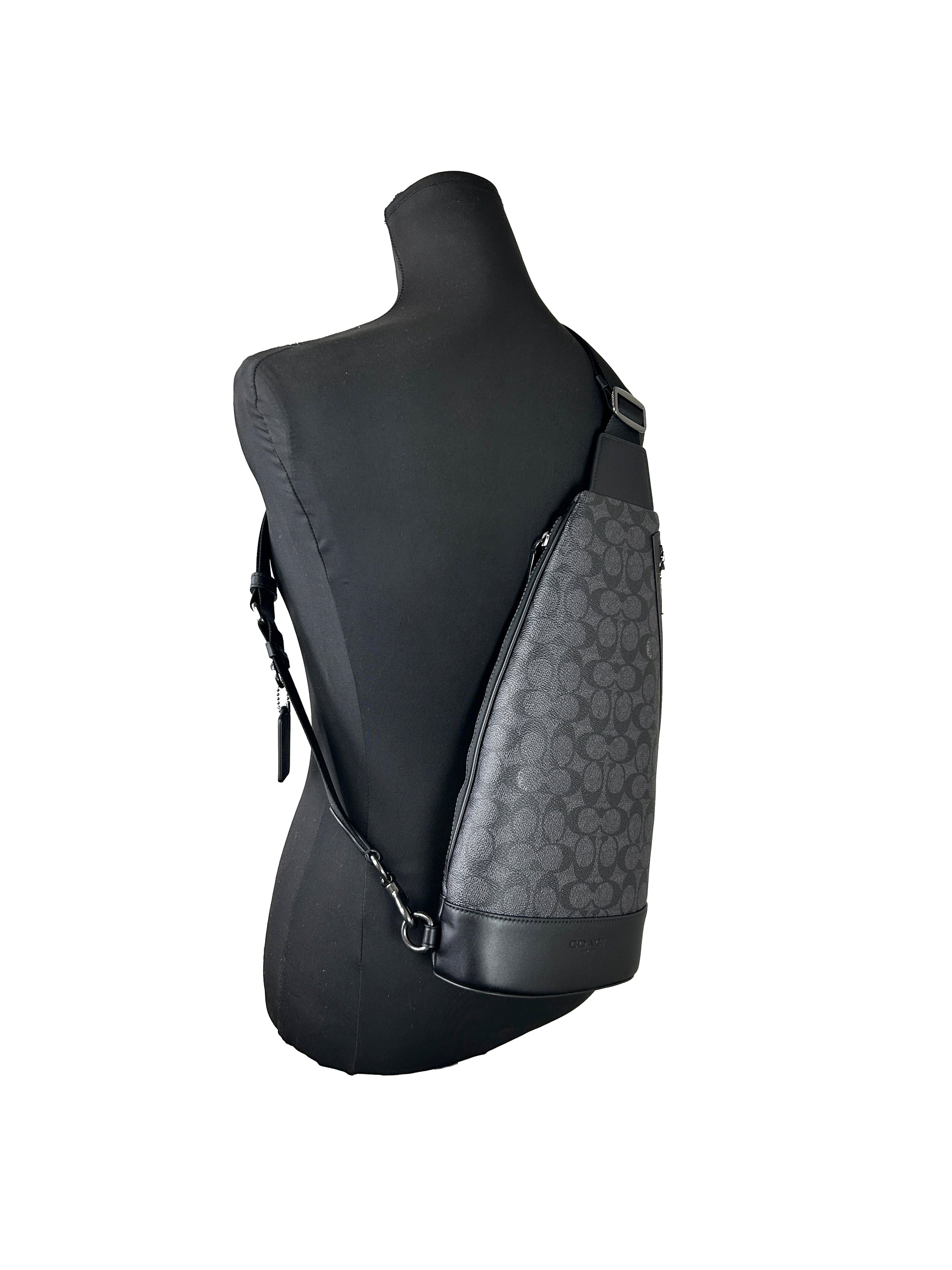 Coach Dominic Leather Sling Pack Backpack Bag