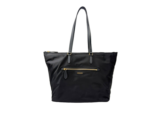 Burberry Nylon Large Zip Tote Shoulder Bag