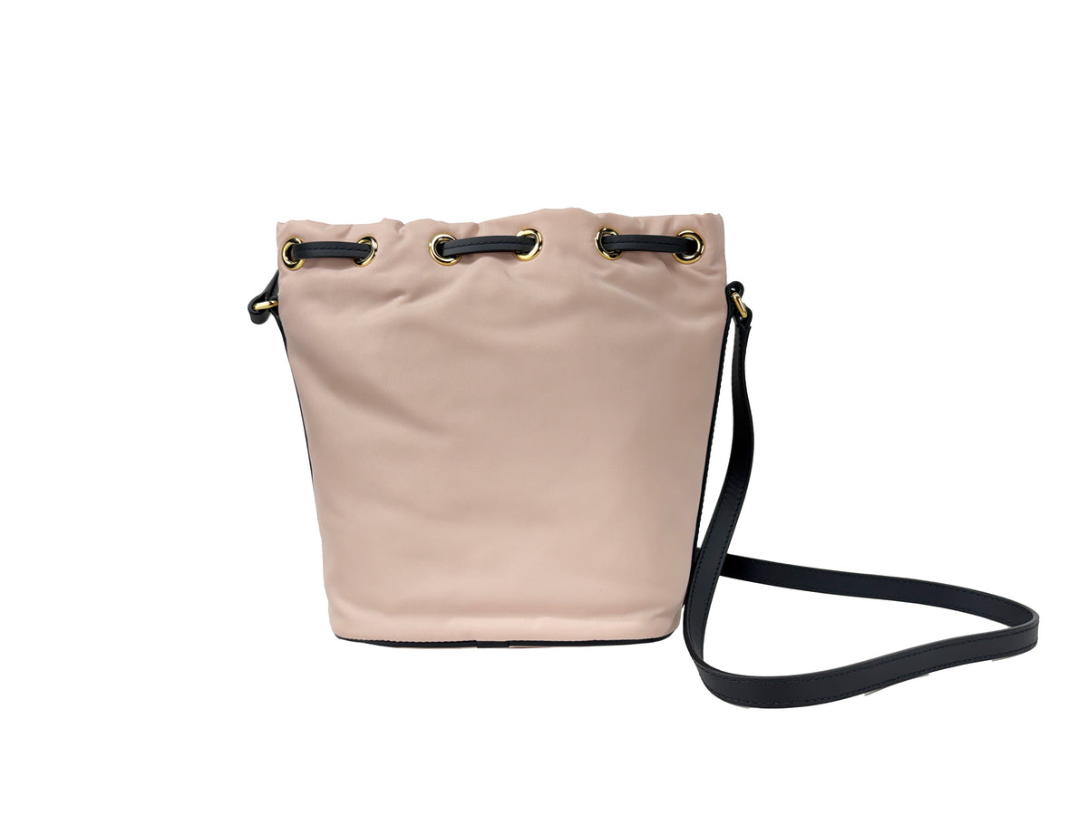 Burberry Nylon Drawstring Bucket Bag Crossbody