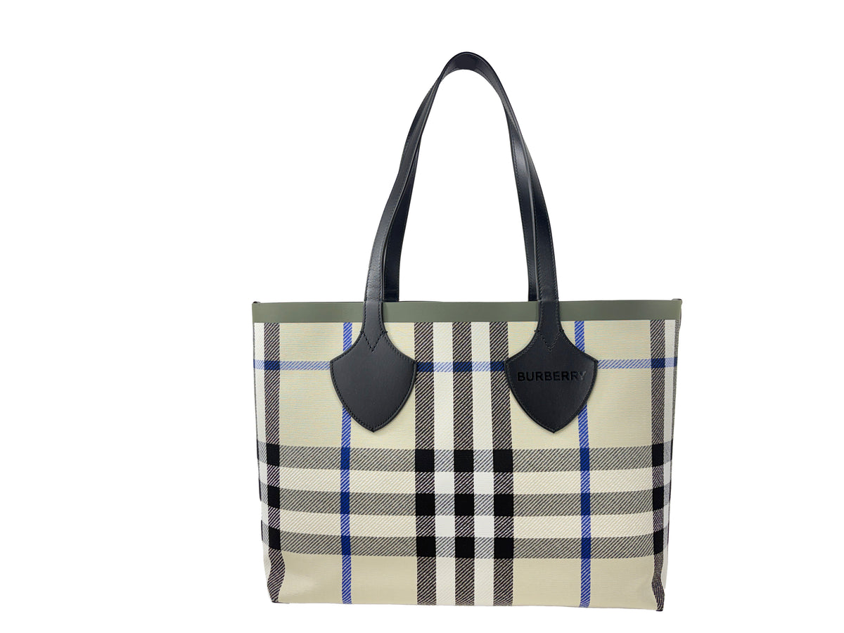 Burberry Medium Giant Check Tote Bag