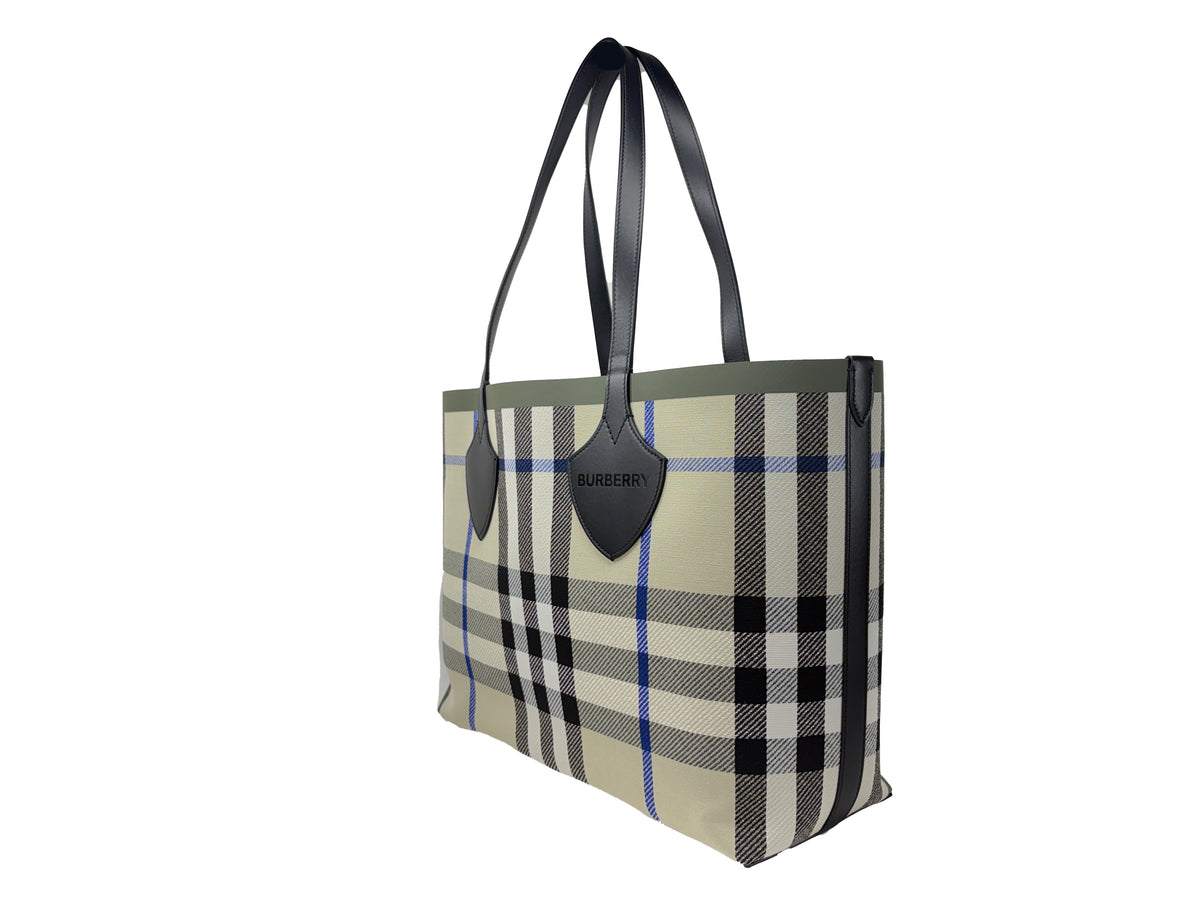 Burberry Medium Giant Check Tote Bag