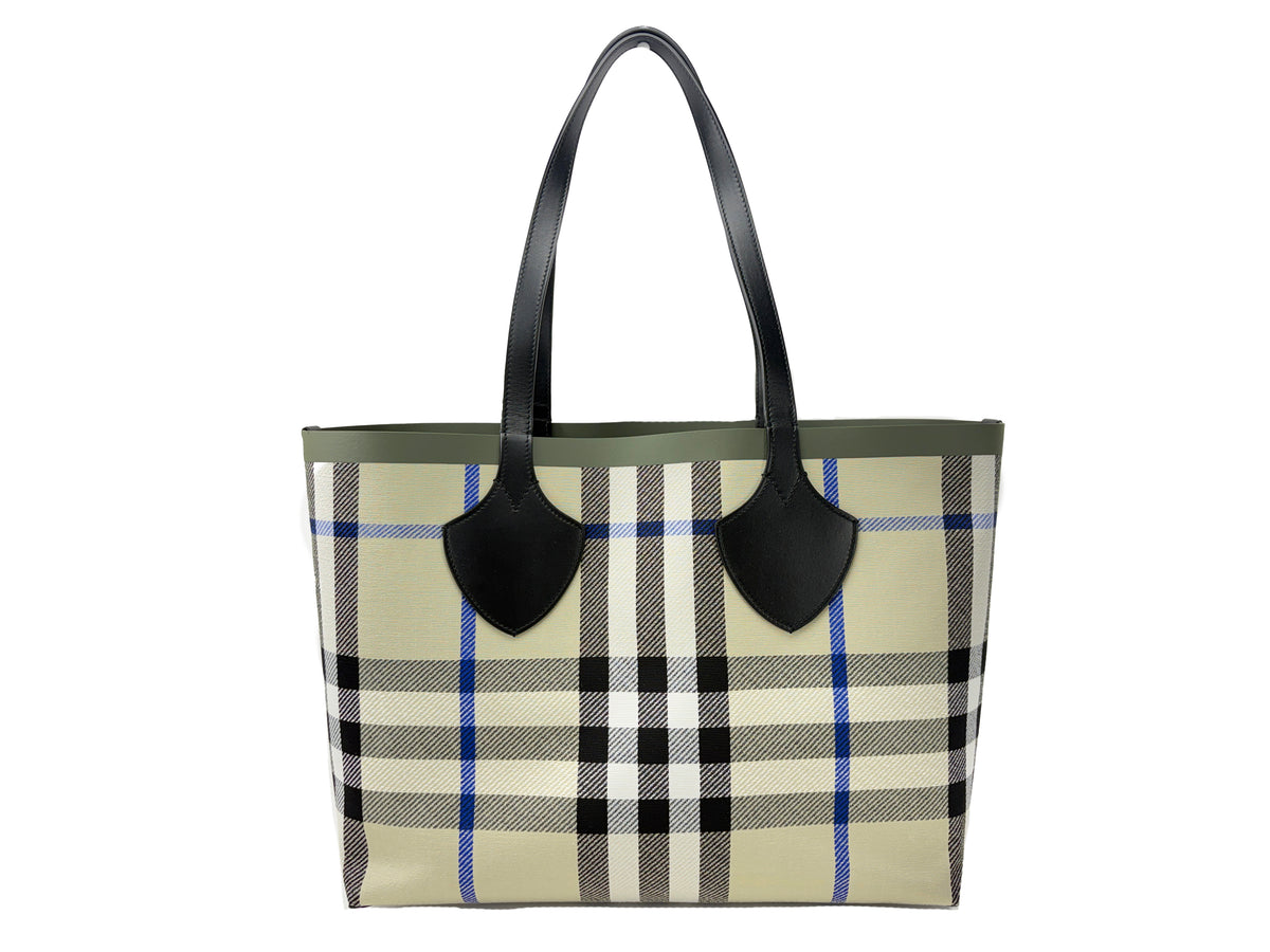 Burberry Medium Giant Check Tote Bag