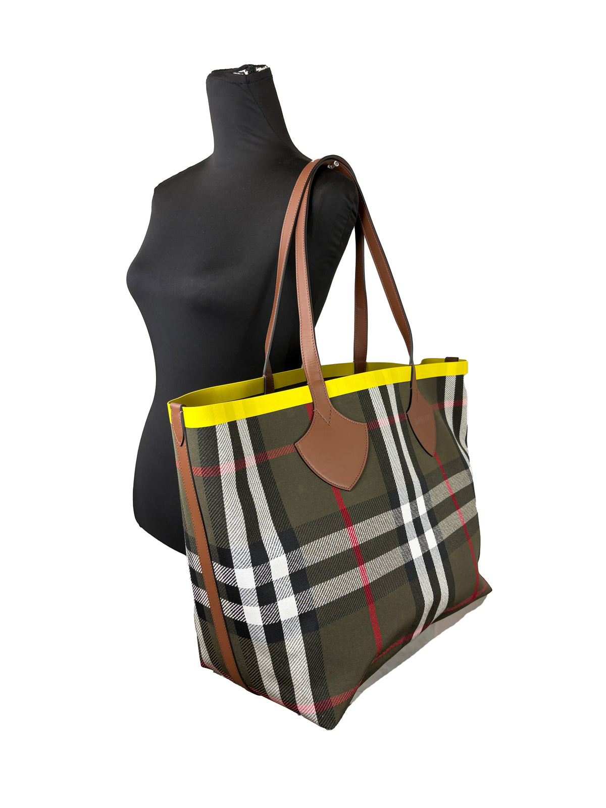 Burberry Large Giant Check Tote Bag