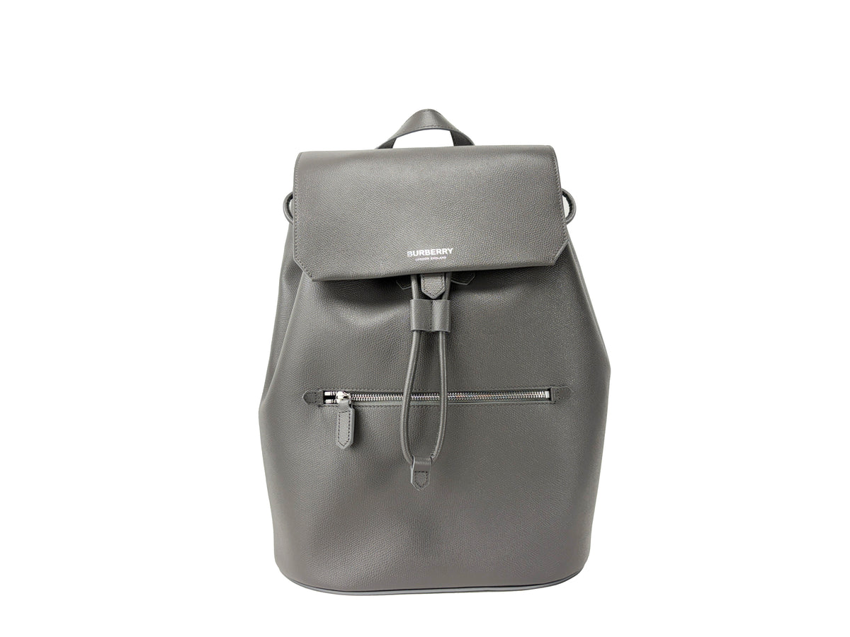 Burberry Large Leather Rucksack Backpack