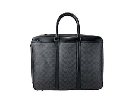 Coach Signature Metropolitan Slim Briefcase Bag