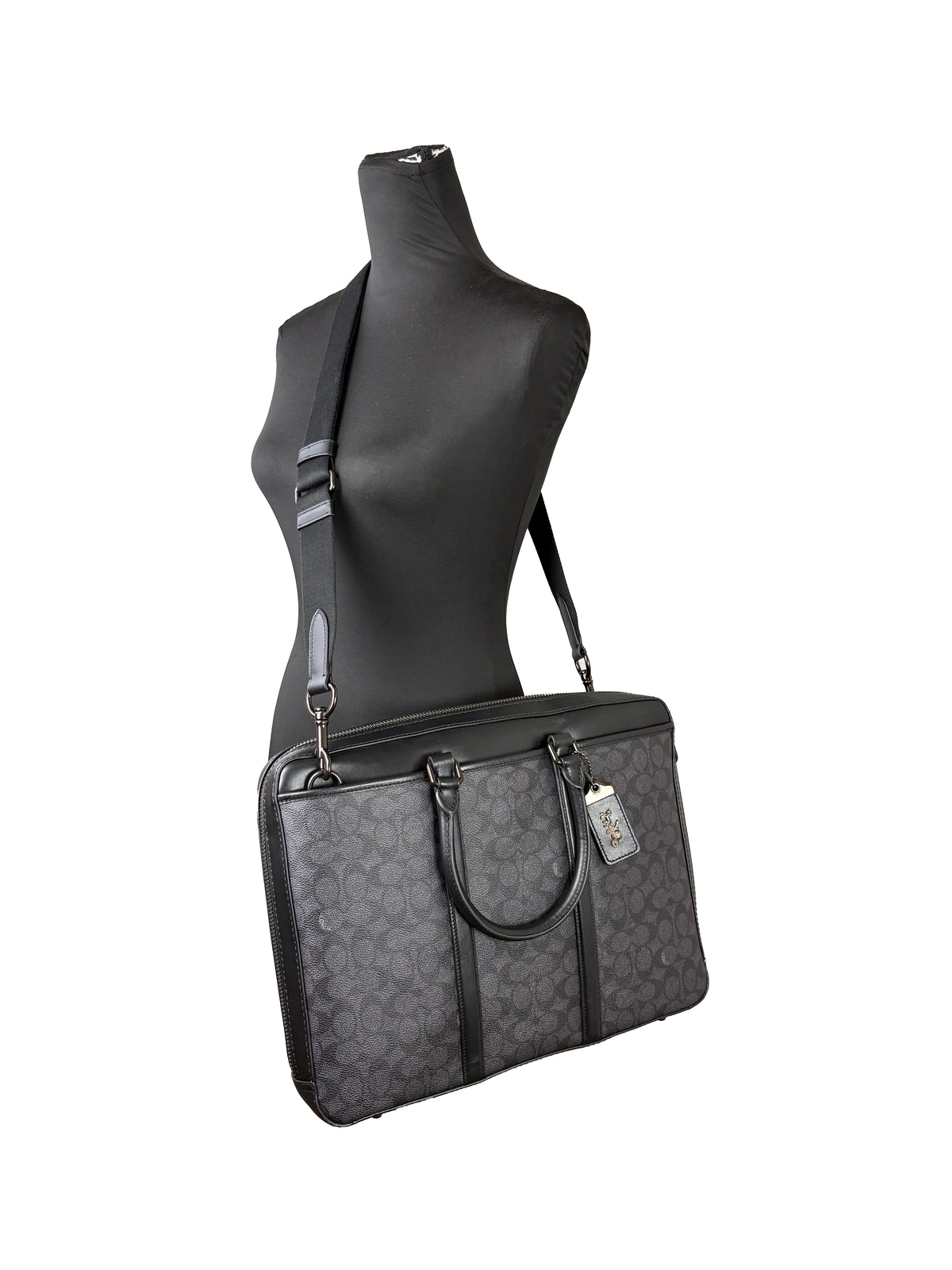 Coach Signature Metropolitan Slim Briefcase Bag