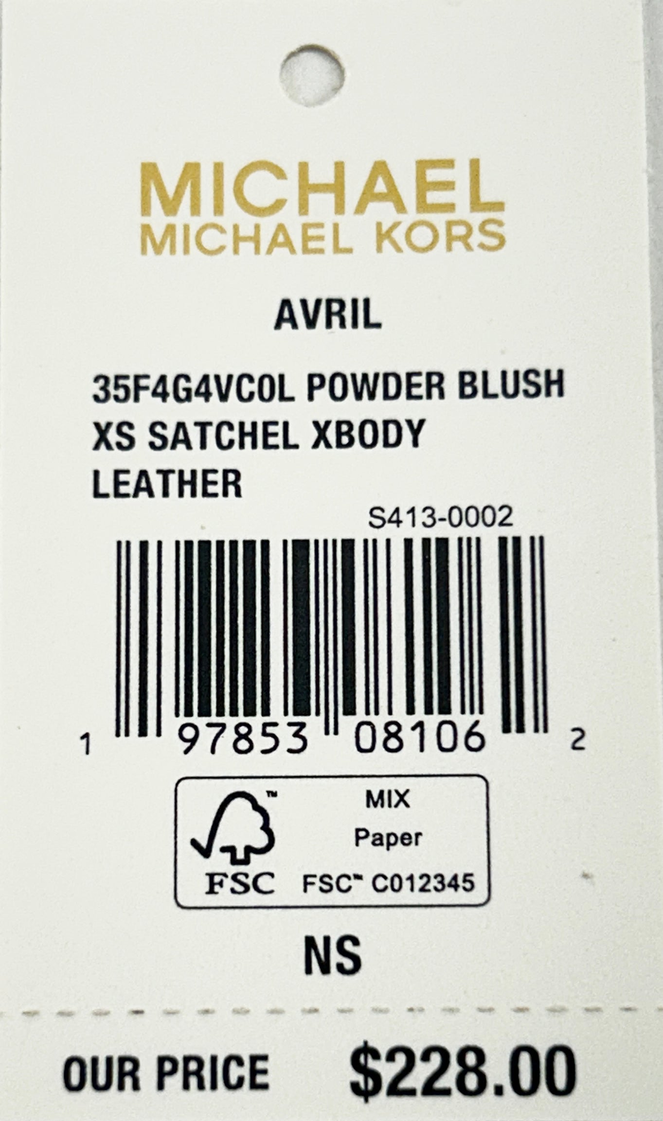 Michael Kors Avril XS Satchel Crossbody Bag