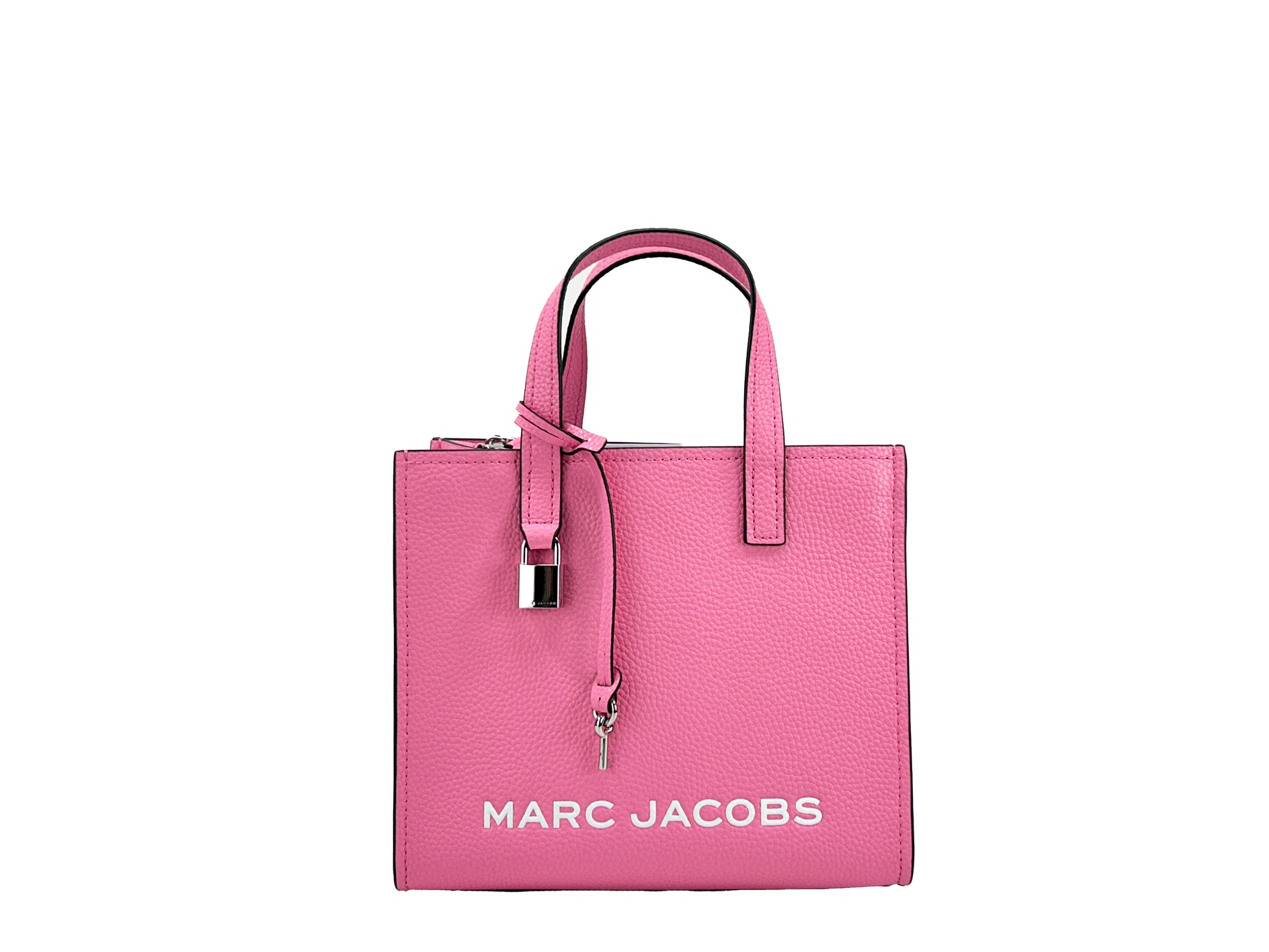 Marc Jacobs Mini Grind Pink Leather Crossbody Bag Purse