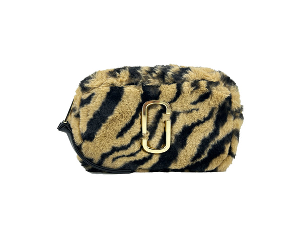 Marc Jacobs The Snapshot Tiger Fur Crossbody Bag
