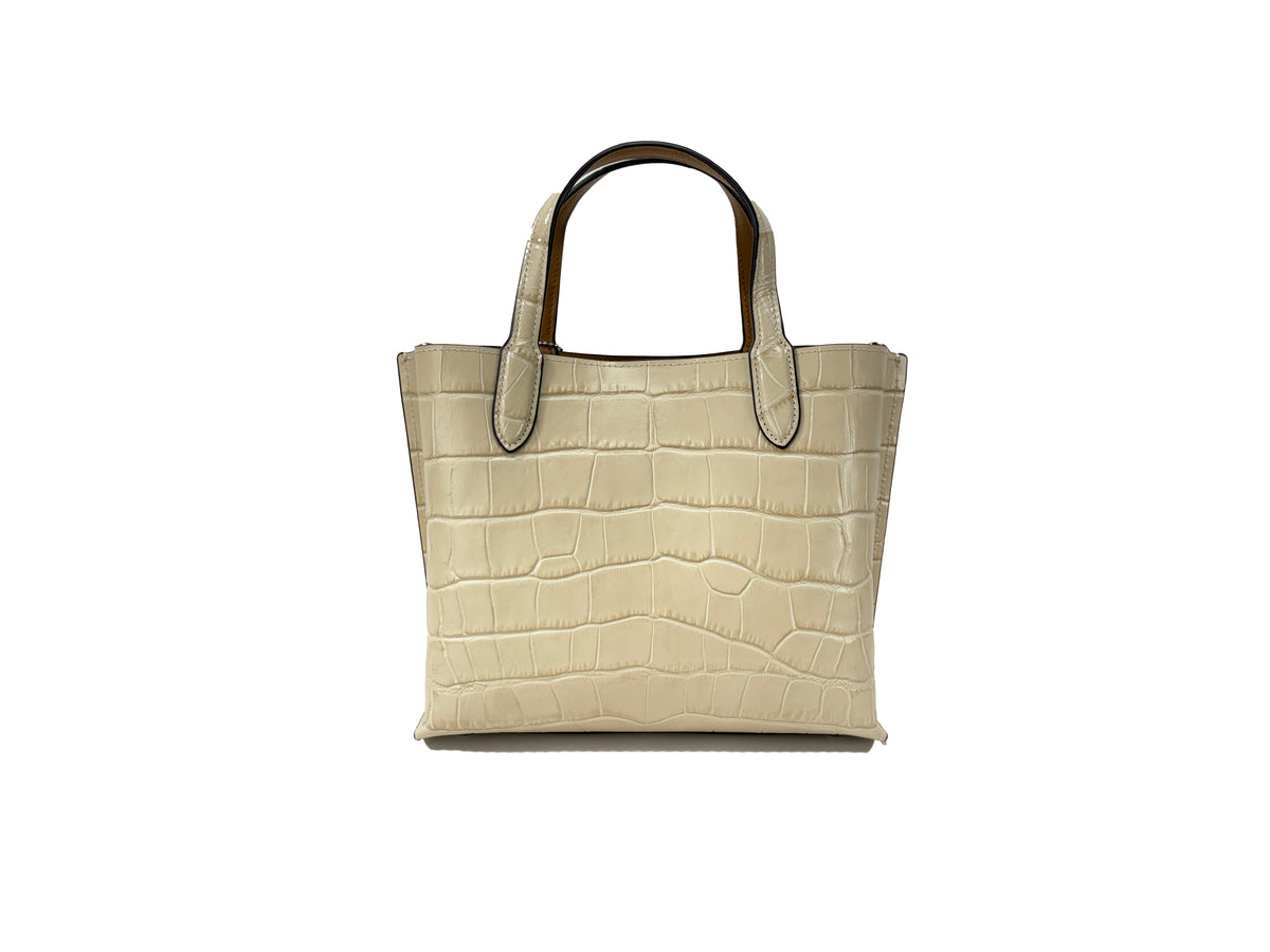 Coach Willow Embossed Leather Tote 24 Bag