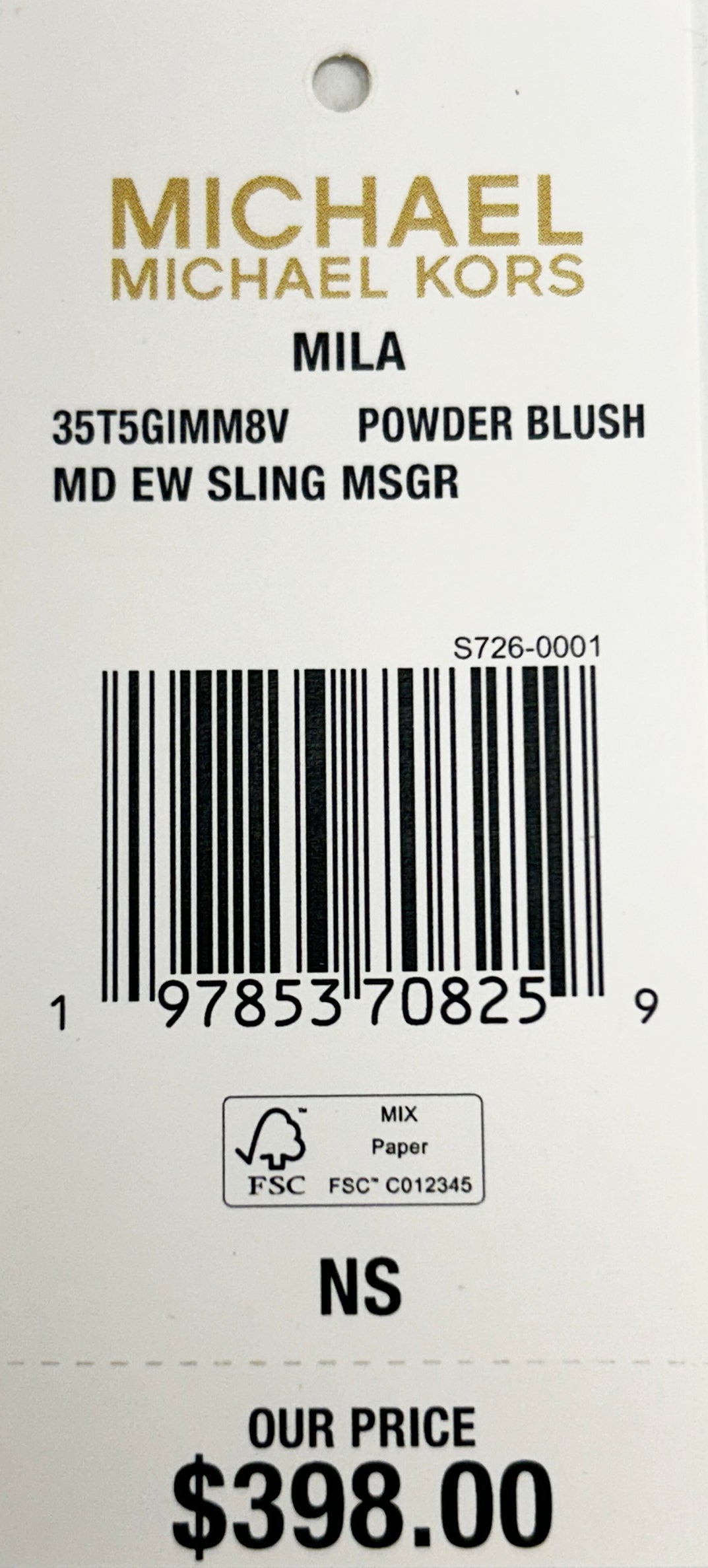 Michael Kors Mila Medium Messenger Crossbody Bag