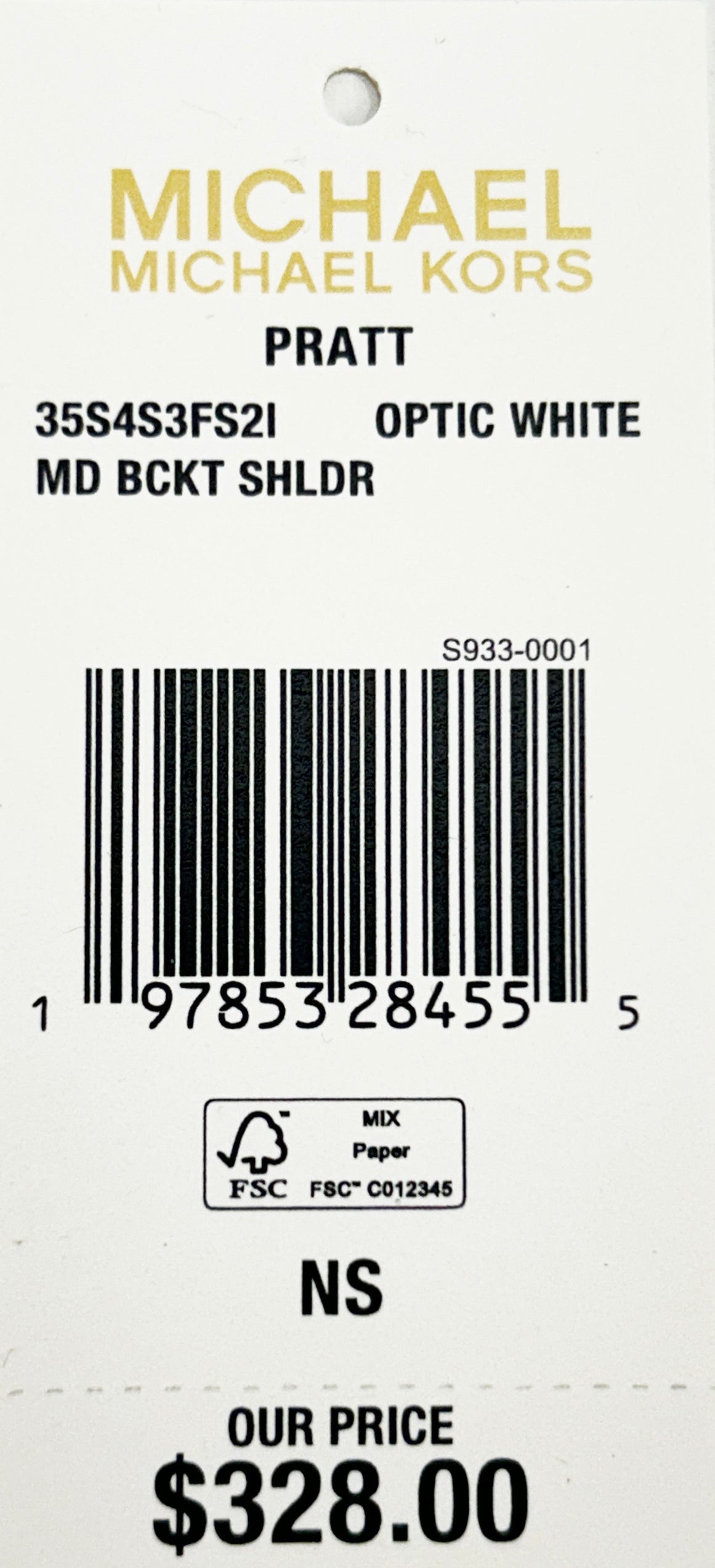 Michael Kors Medium Pratt Bucket Shoulder Bag Purse