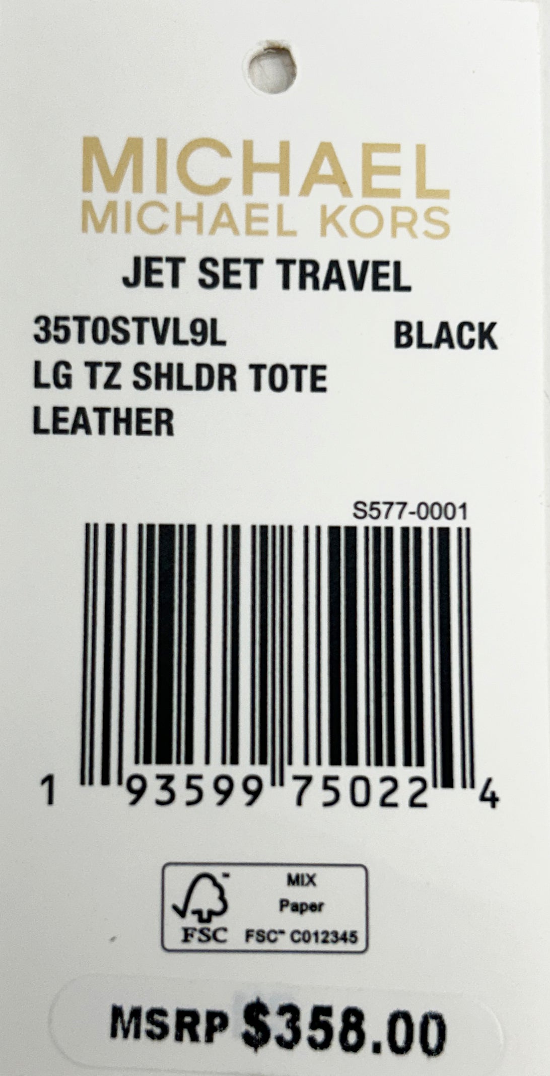 Michael Kors Large Shoulder Tote Carryall Bag