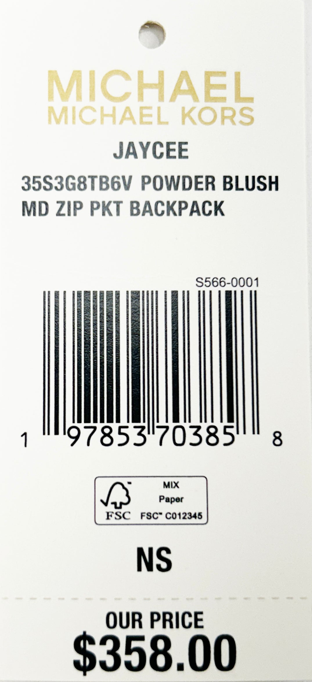 Michael Kors Jaycee Medium Signature PVC Backpack