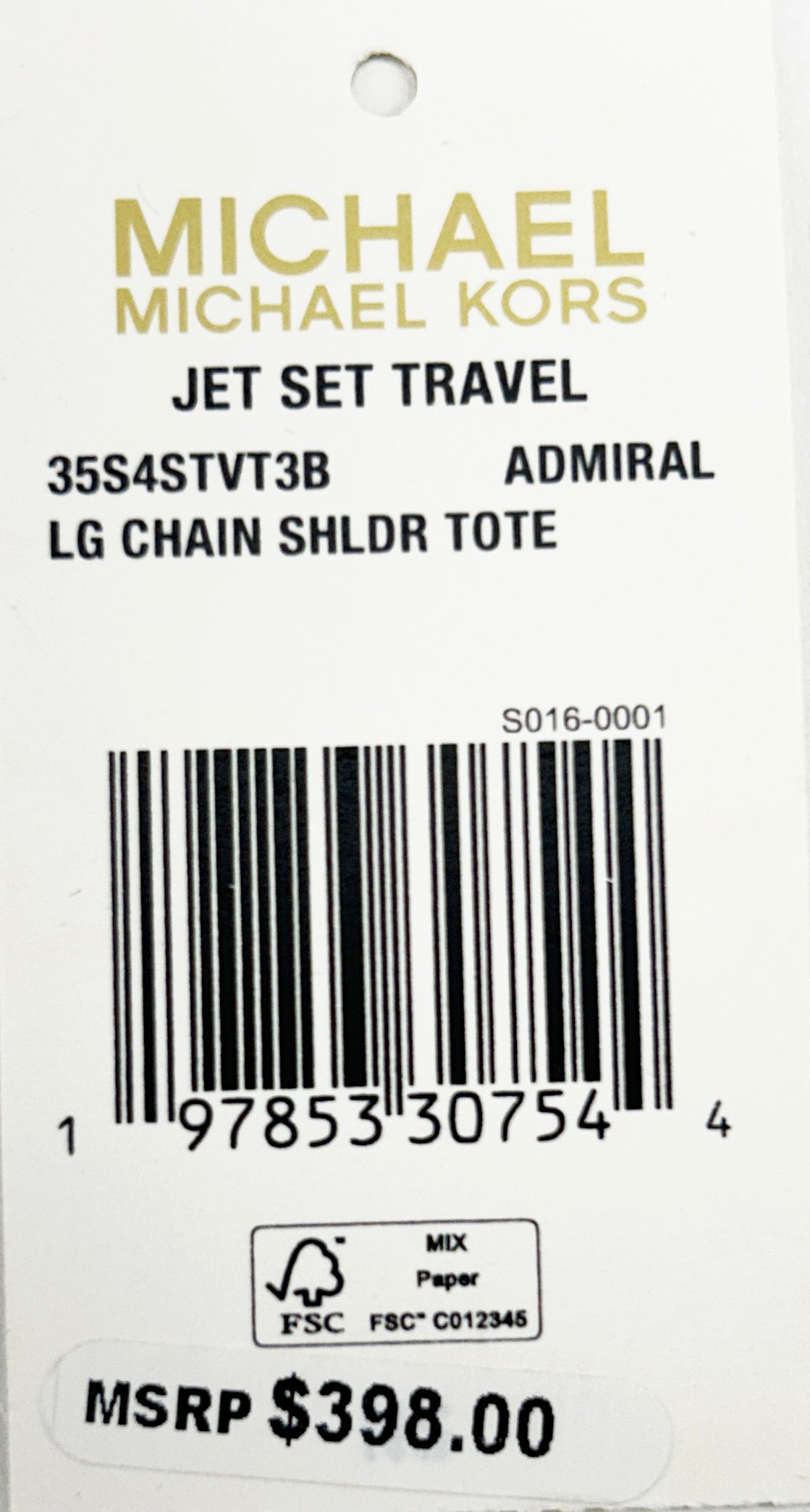 Michael Kors Jet Set Large Chain Shoulder Tote Bag