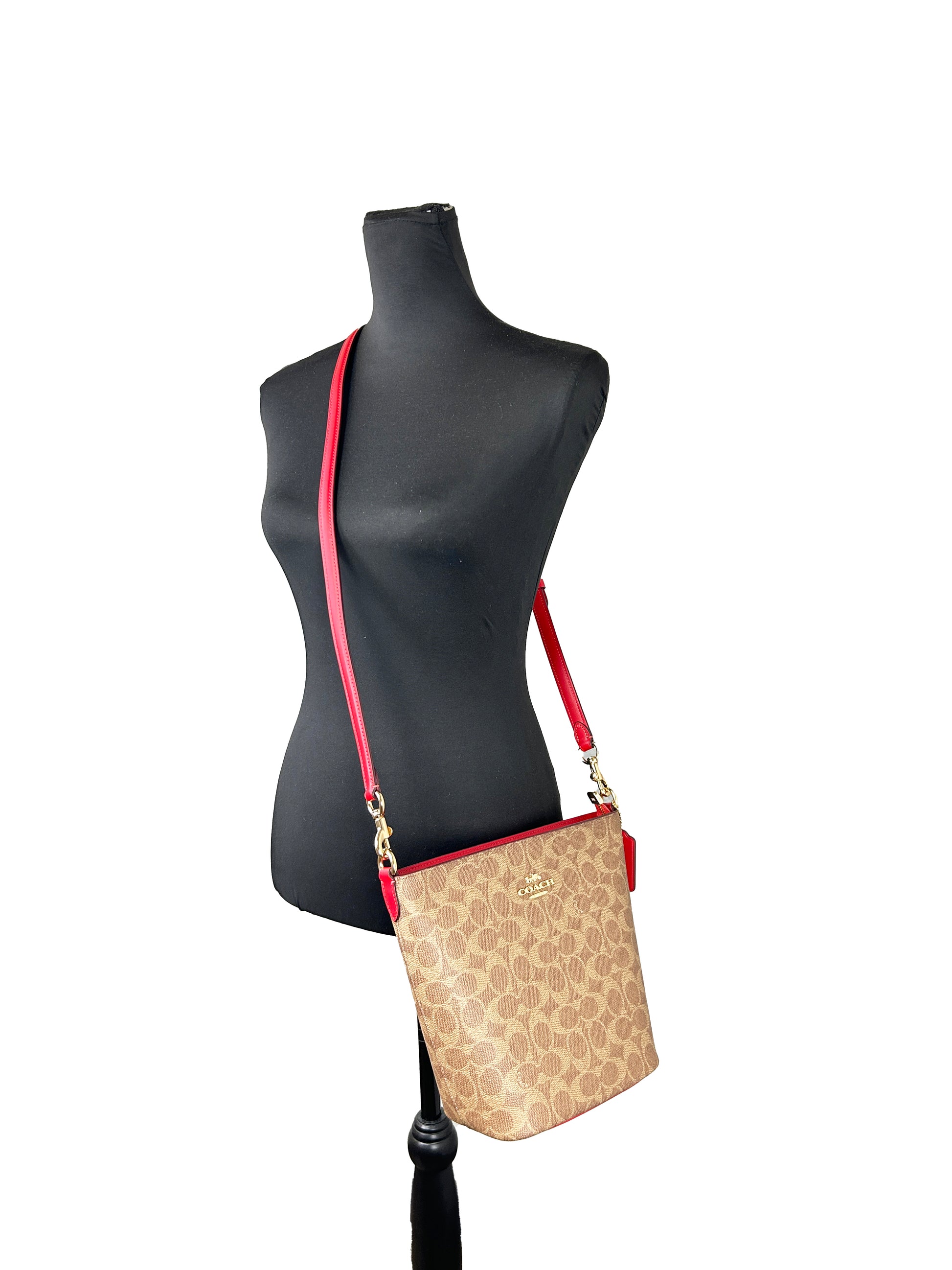 Coach Logan Signature Duffle Crossbody Bag Purse