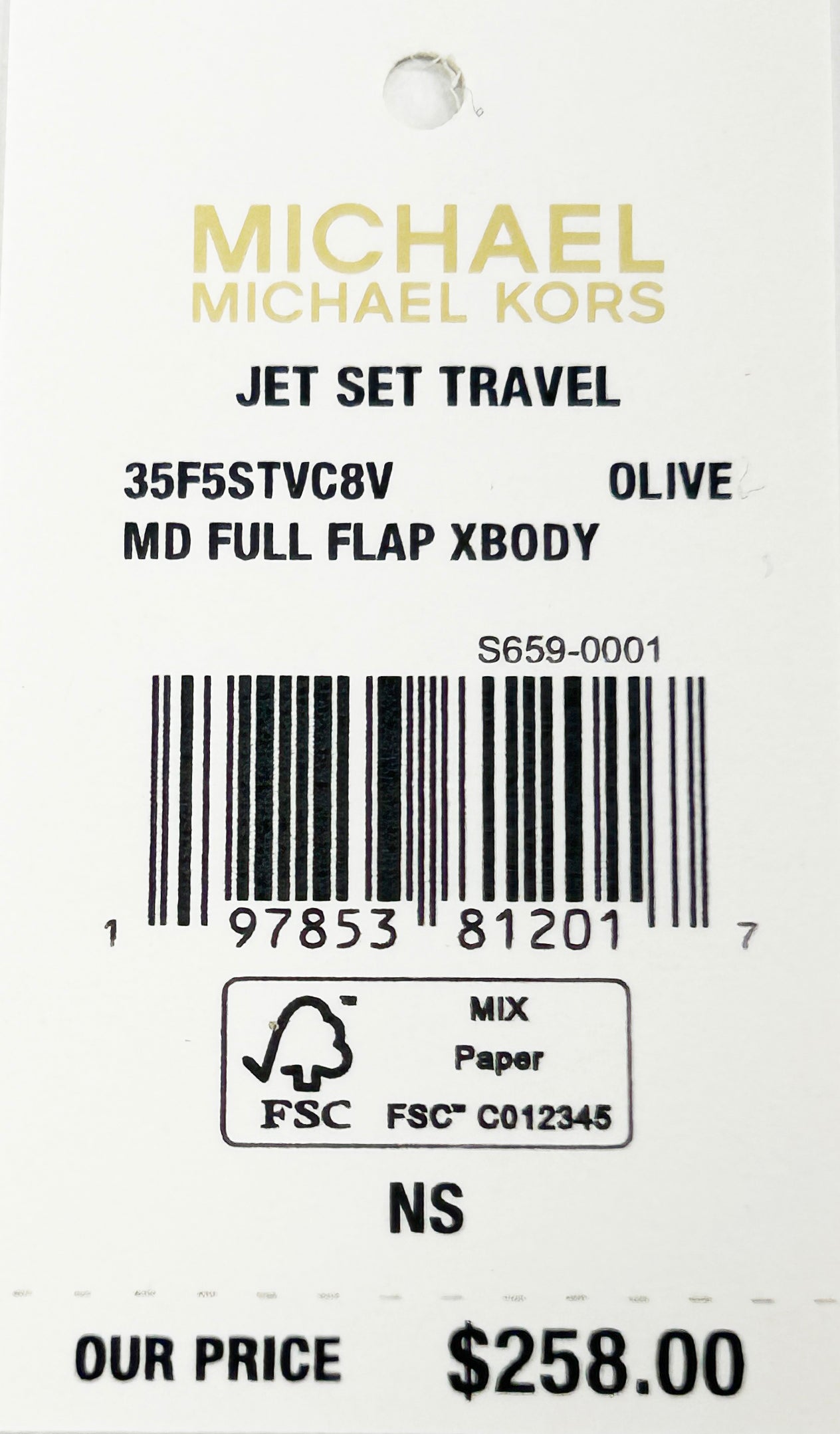 Michael Kors Medium Full Flap Messenger Crossbody Bag