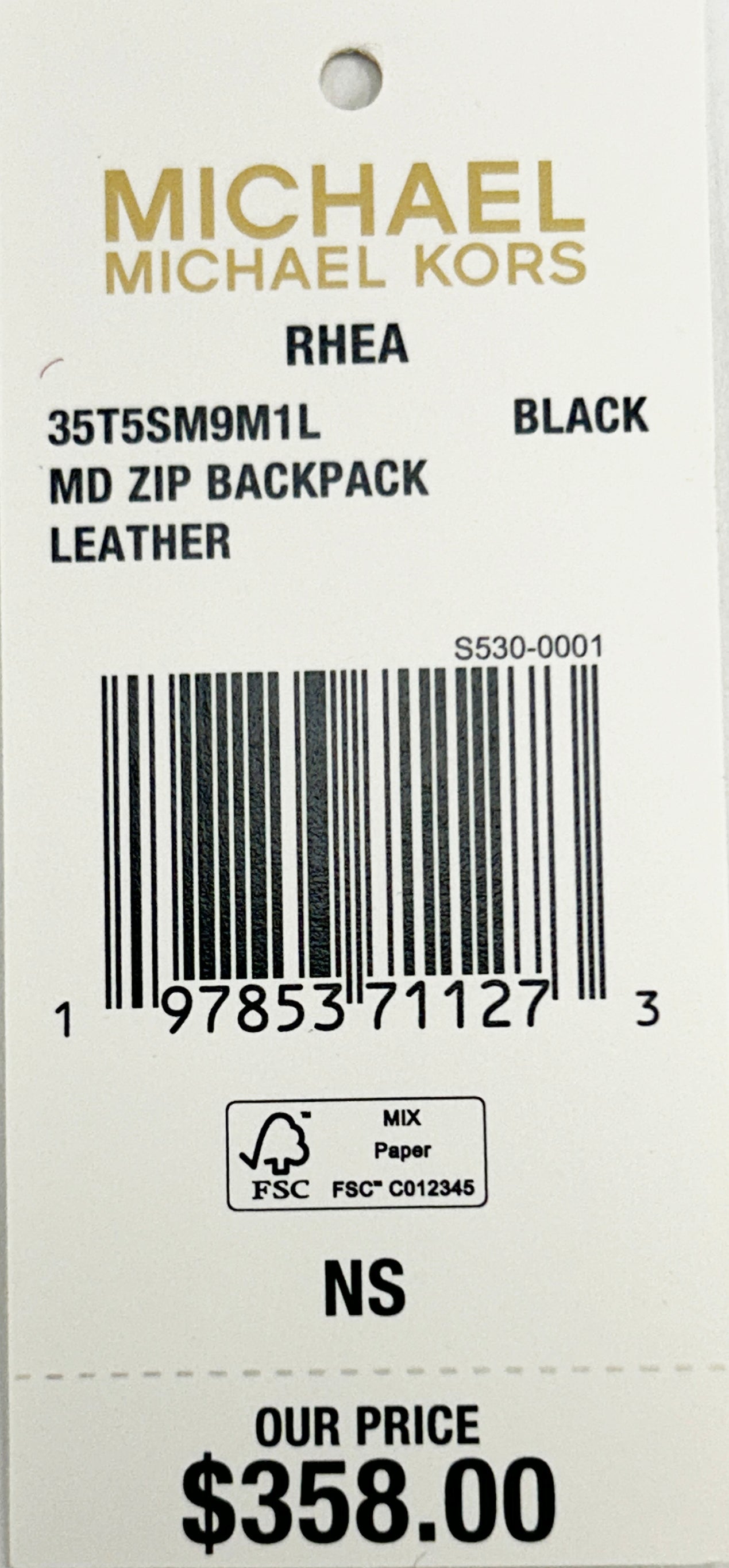 Michael Kors Rhea Medium PVC Backpack Bookbag